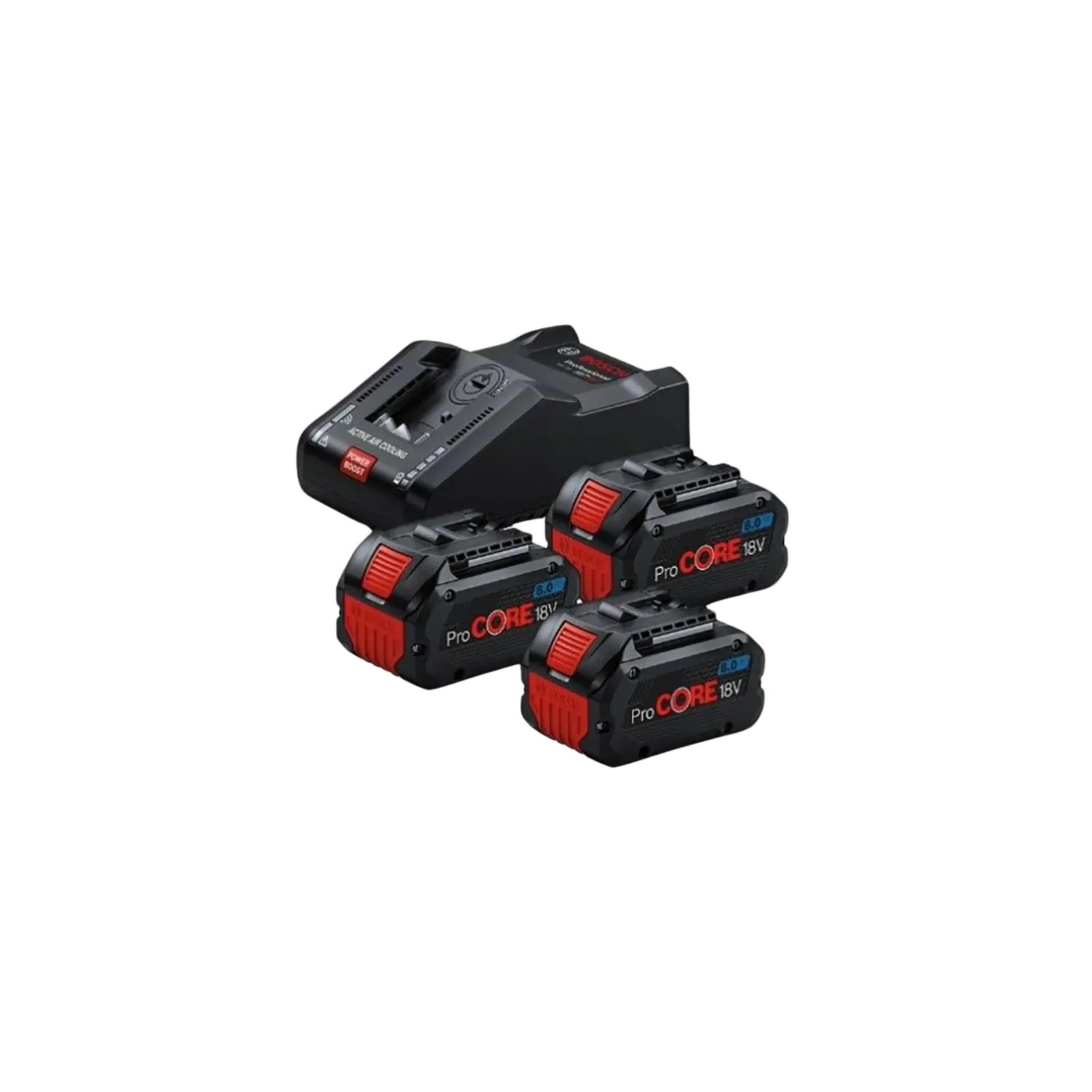 Batterijenset 18V: 3 x 8Ah Li-Ion PROCORE en lader GAL 18V-160