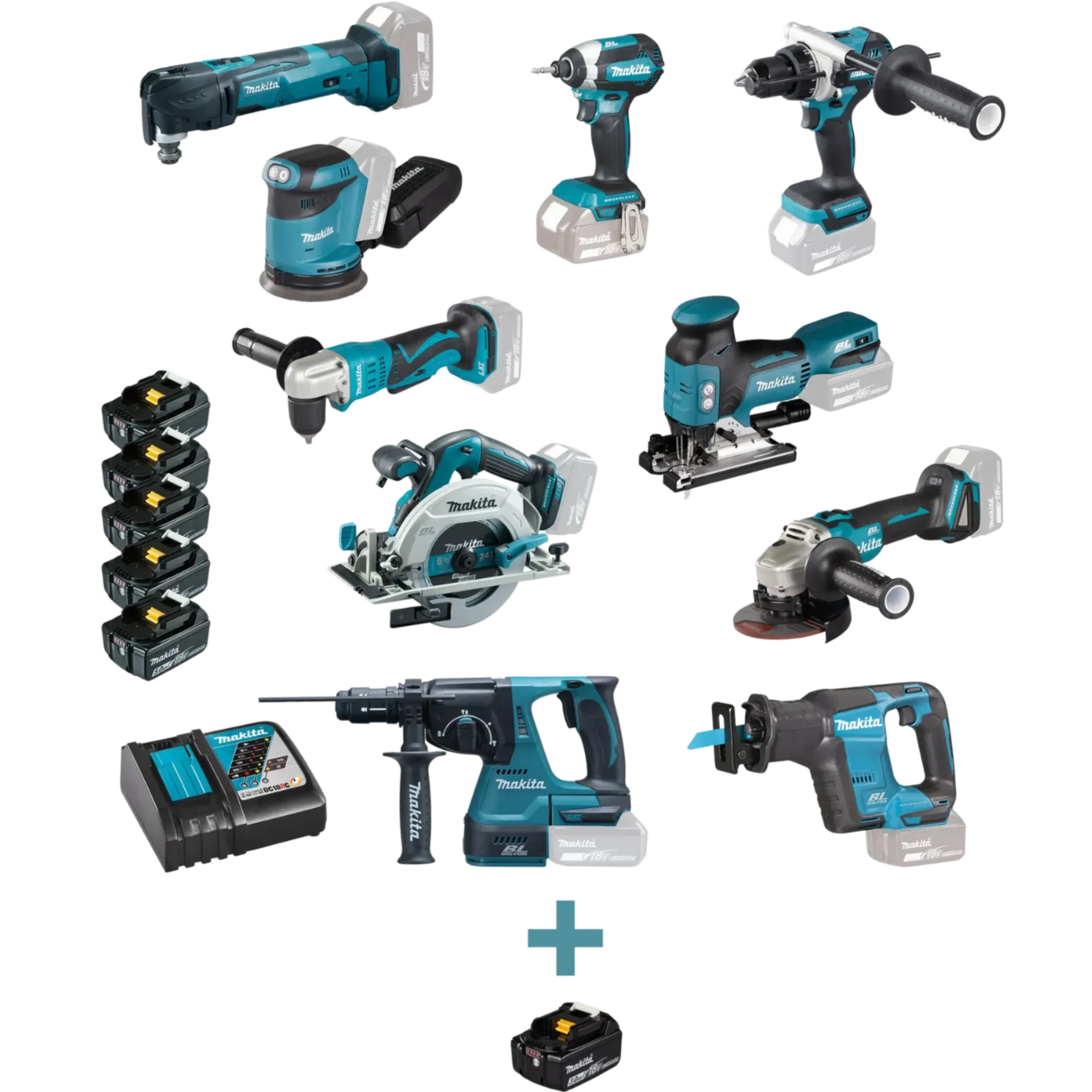 Accu 10-pack DLX1055JX1 (18V - 5 x 5 Ah Li-ion) Accu 10-pack DLX1055JX1 (18V - 5 x 5 Ah Li-ion)