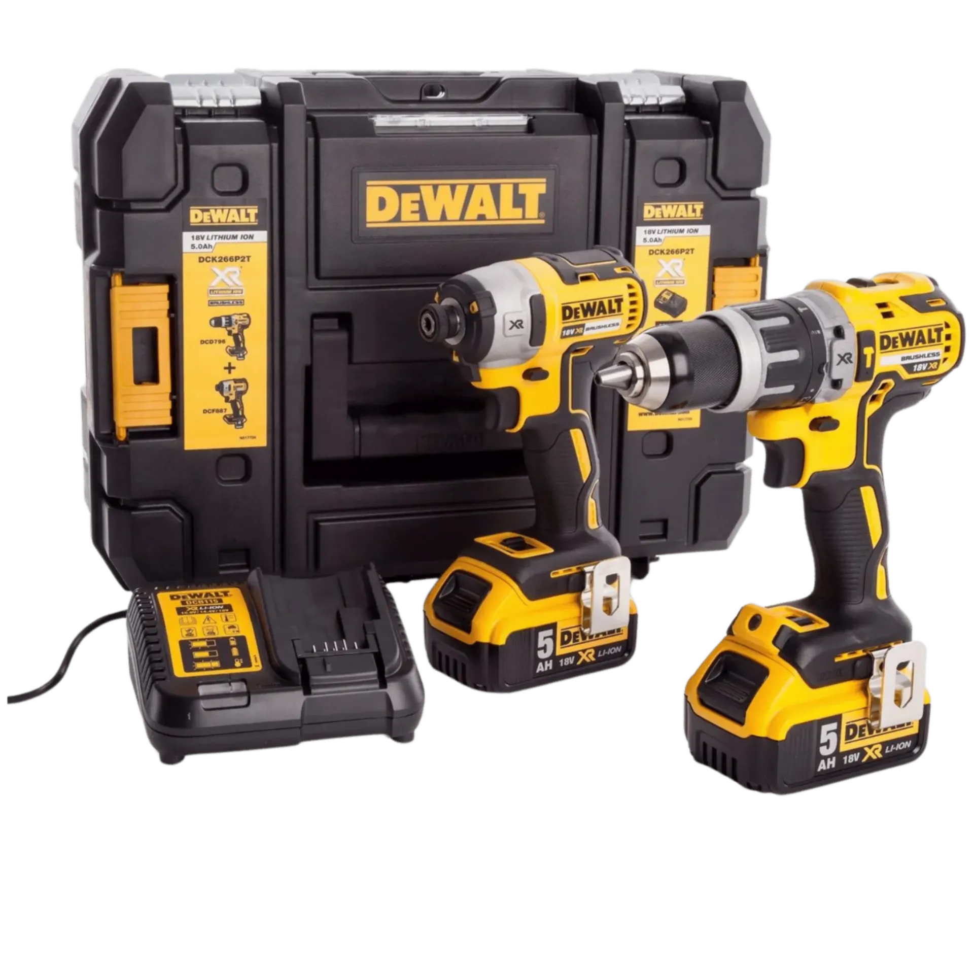 Combiset Accu 2-pack DCK266P2T (18V - 2 x 5 Ah) Combiset Accu 2-pack DCK266P2T (18V - 2 x 5 Ah)
