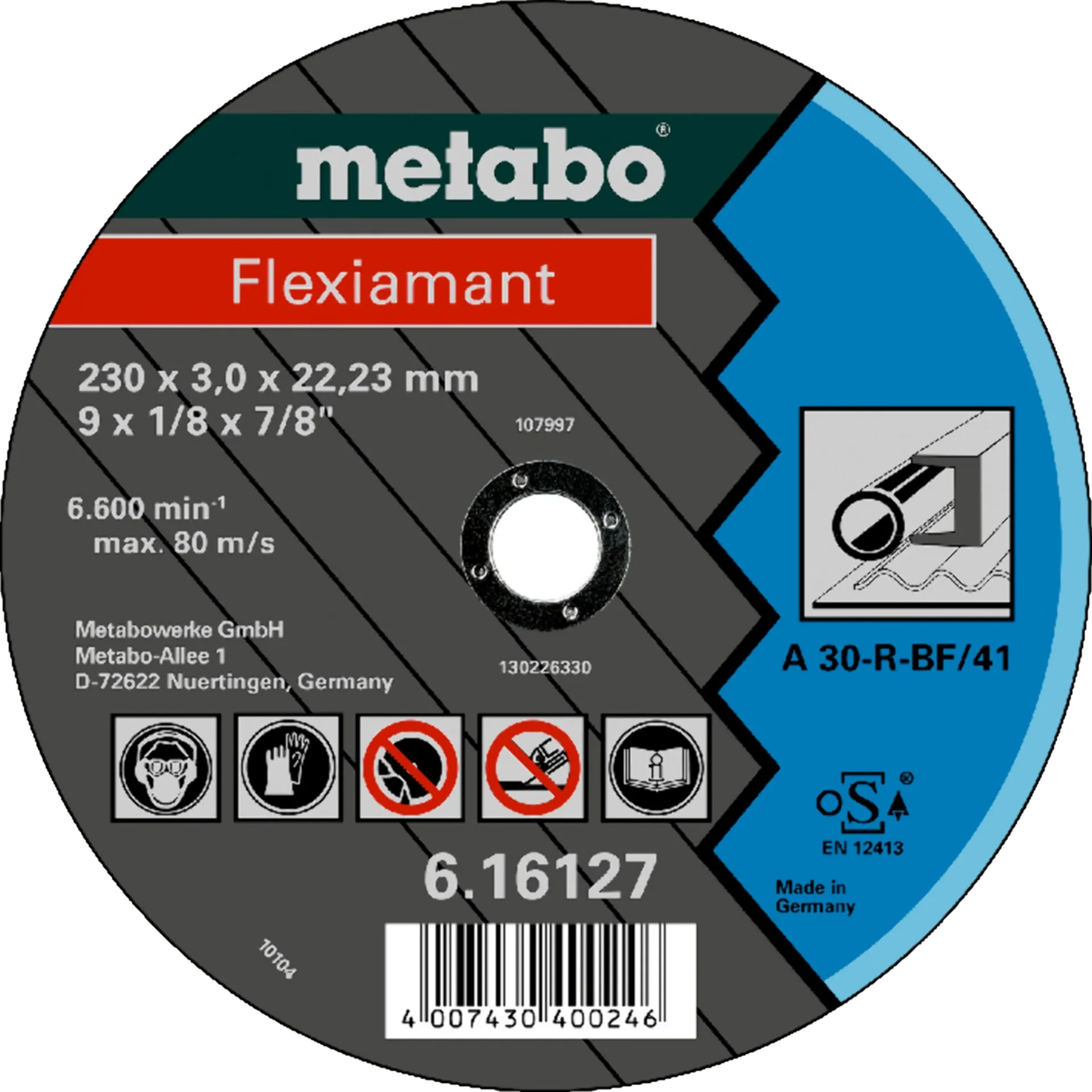 Disque A Tronconner 230X3X22 Acier - 61612700 Disque A Tronconner 230X3X22 Acier - 61612700