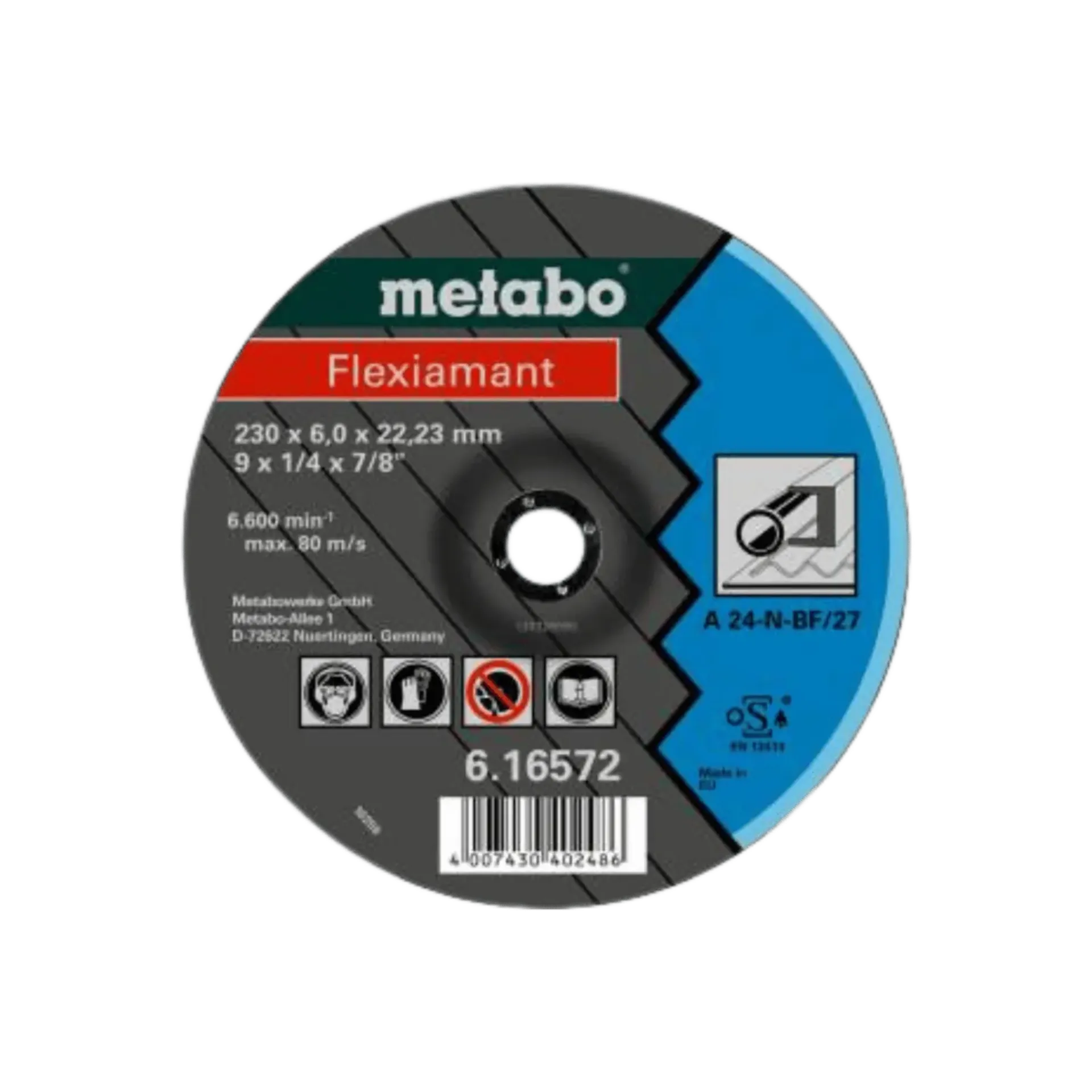 Afbraamschijf ø 125 x 6 x 22 staal - 61673000 Afbraamschijf ø 125 x 6 x 22 staal - 61673000