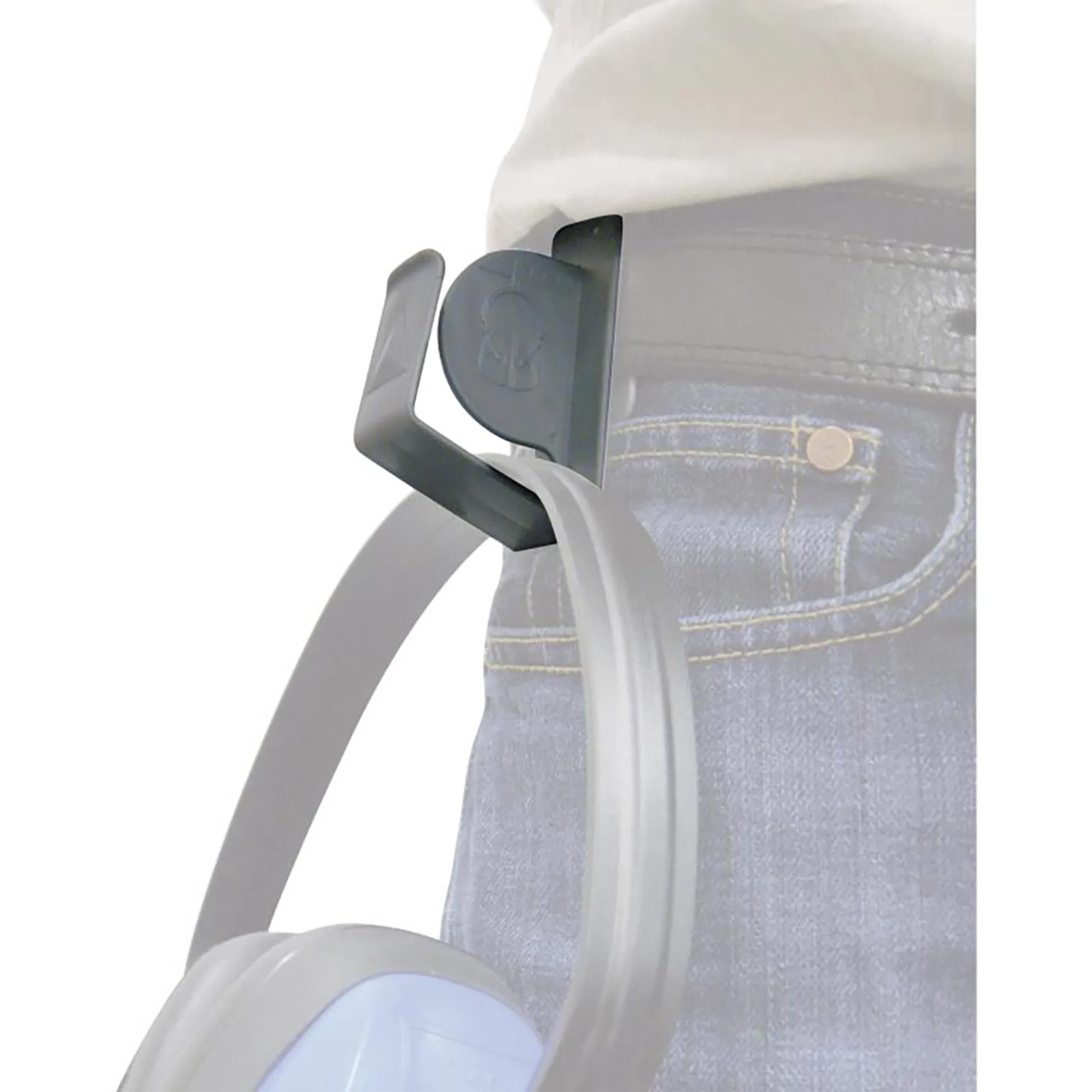 Casque antibruit Interlagos 2 gris avec pochette et crochet de ceinture - intergr2