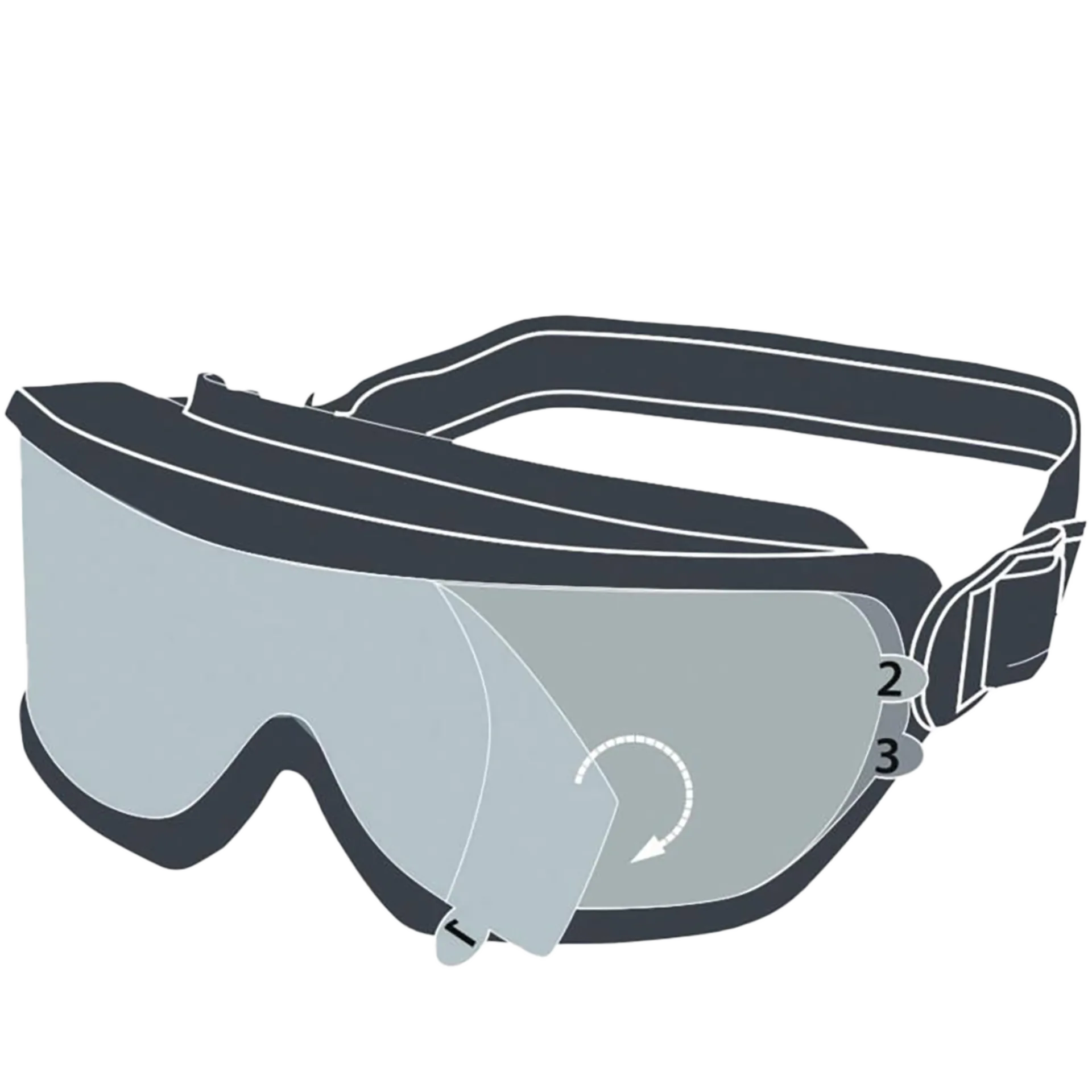 Lunettes de protection Galeras - élastique positionnable galervi Lunettes de protection Galeras - élastique positionnable galervi