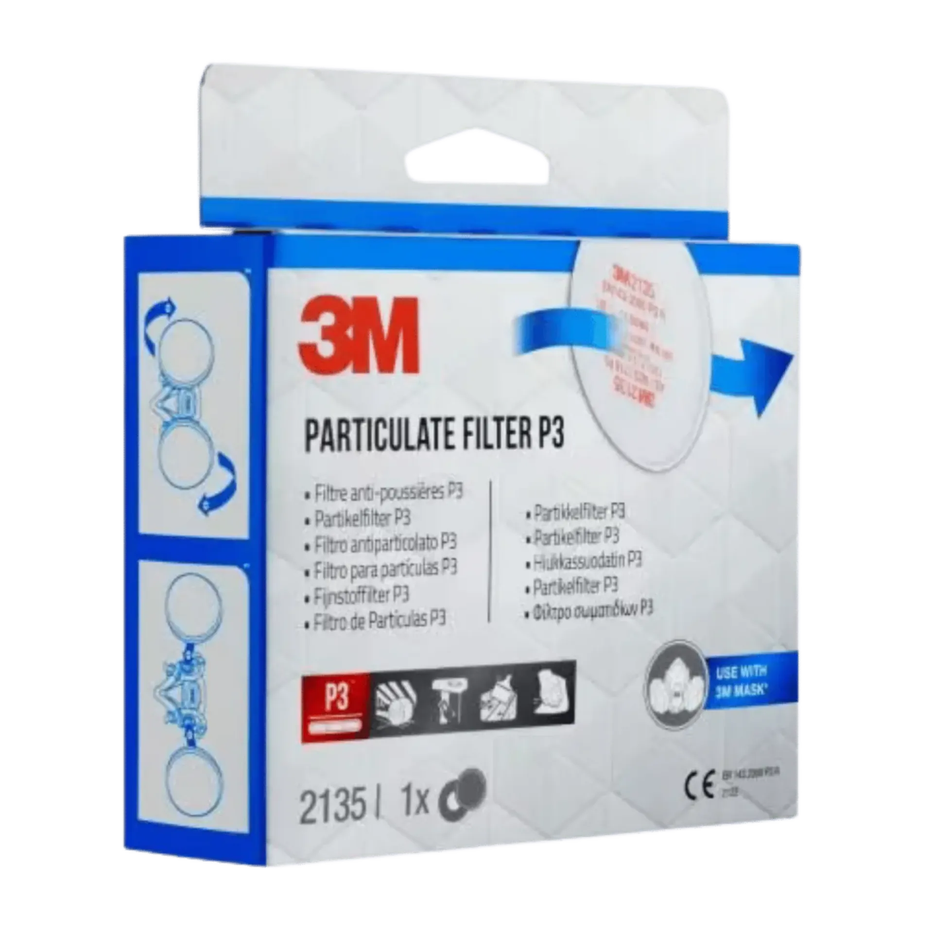 Stoffilter 6035 - p3 - per zak van 2 stk Stoffilter 6035 - p3 - per zak van 2 stk