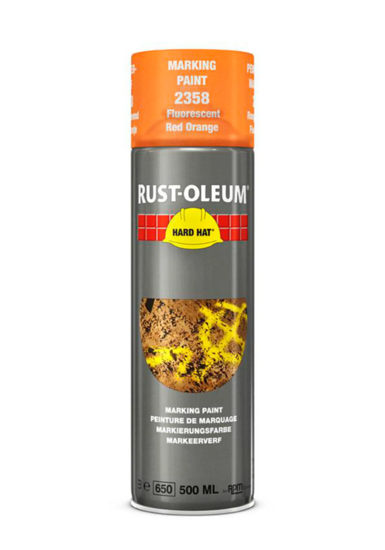 Rust-Oleum 2358 markeerverf (fluo rood/oranje, 500 ml)