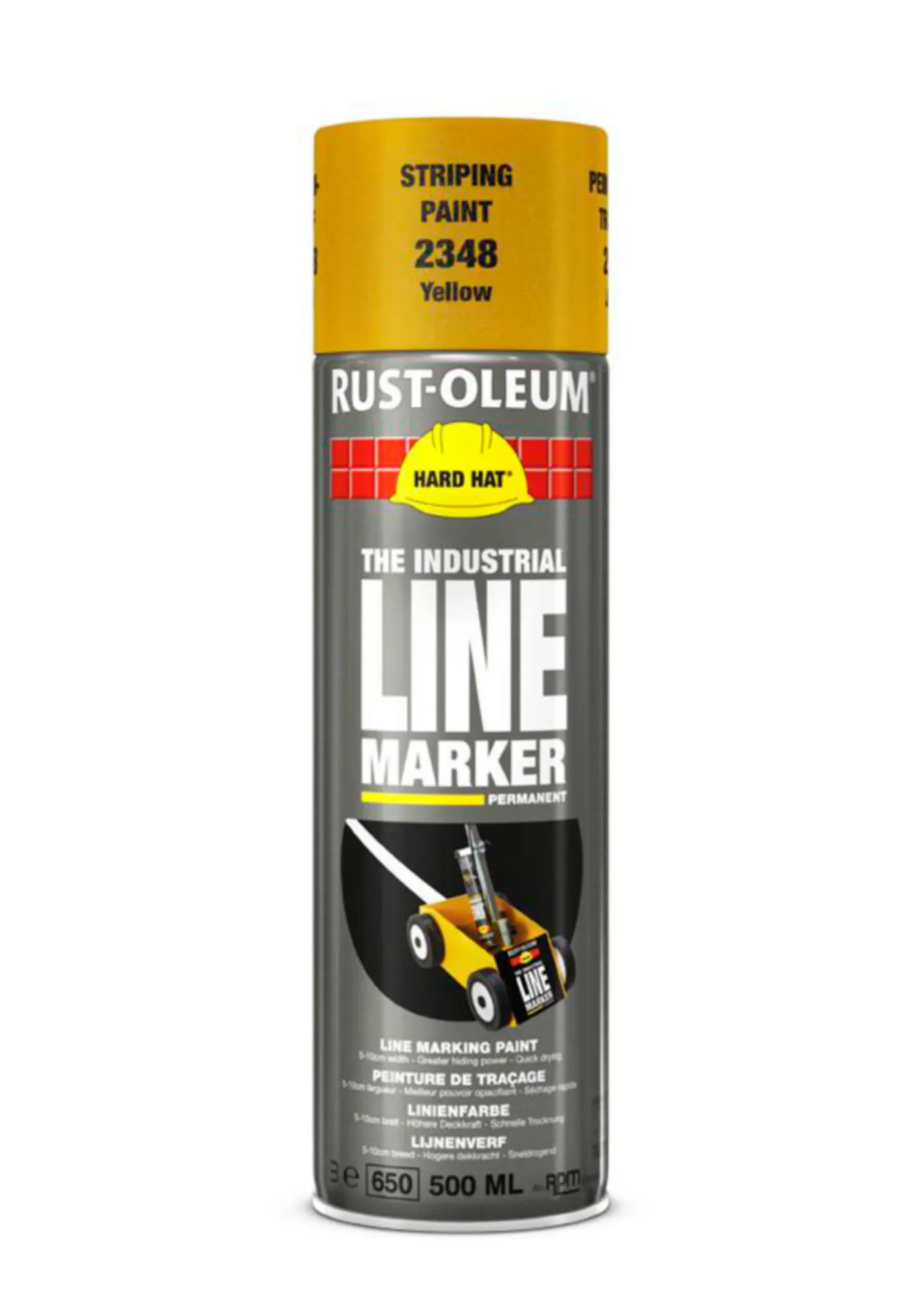 Rust-Oleum 2348 Lijnenspray (500 ml, geel)