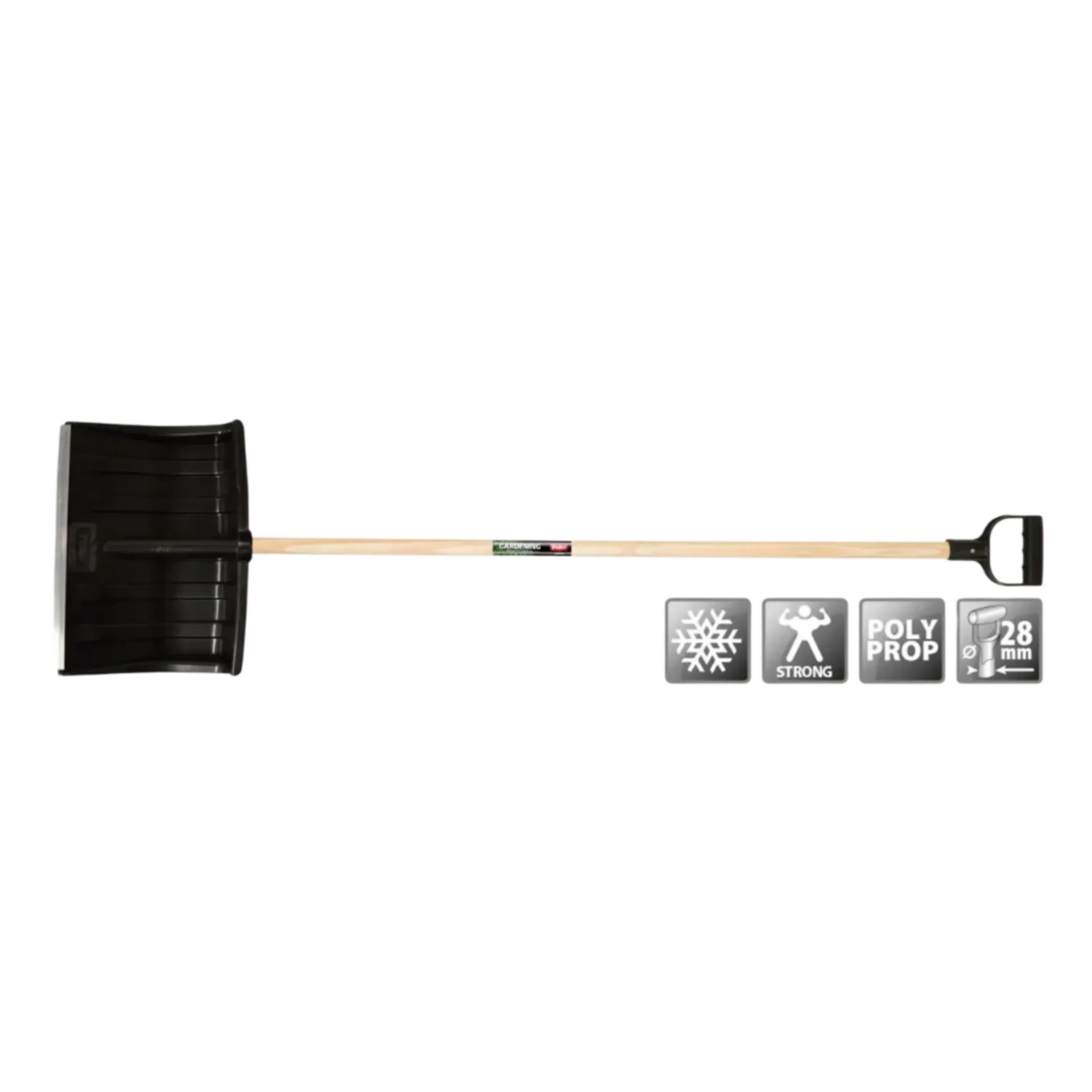 Pelle à neige en polypropylène (400 mm) avec manche en D (110 cm) Pelle à neige en polypropylène (400 mm) avec manche en D (110 cm)