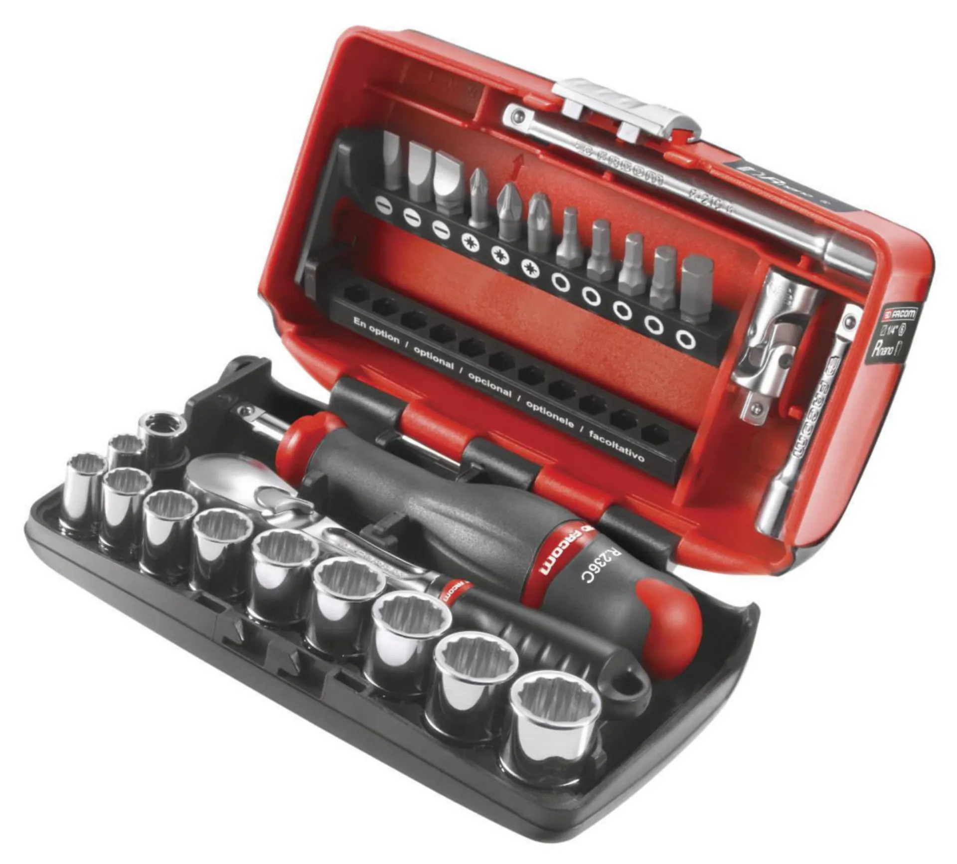 "COFFRET COMPACT 1/4" 12 PANS AVEC CLIQUET ÉTANCHE - RL.NANO112"