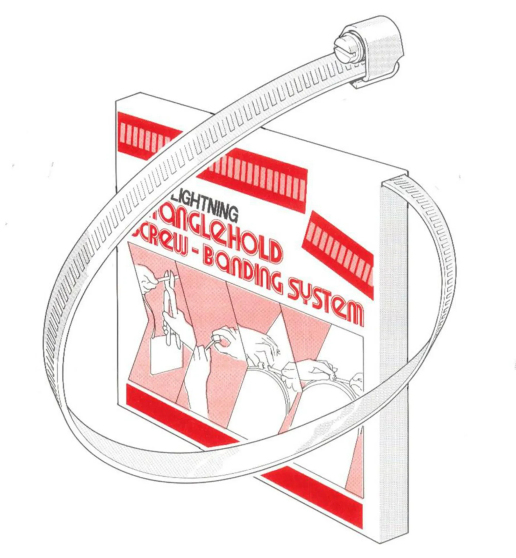 HANDY PACK BAND VERZ. L. 10M MET KLEMHUIS SCHROEF - 745651100 - BZSET1025