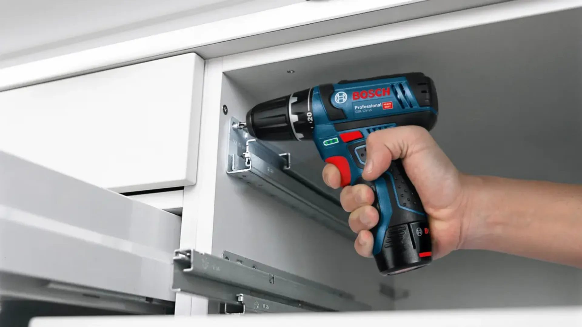 Accu schroefboormachine GSR 12 V-15 C&G (accu en lader niet meegeleverd)
