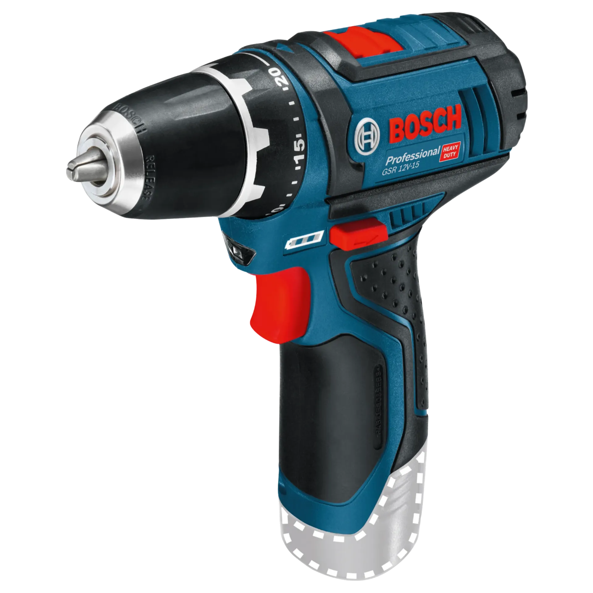 Accu schroefboormachine GSR 12 V-15 C&G (accu en lader niet meegeleverd)