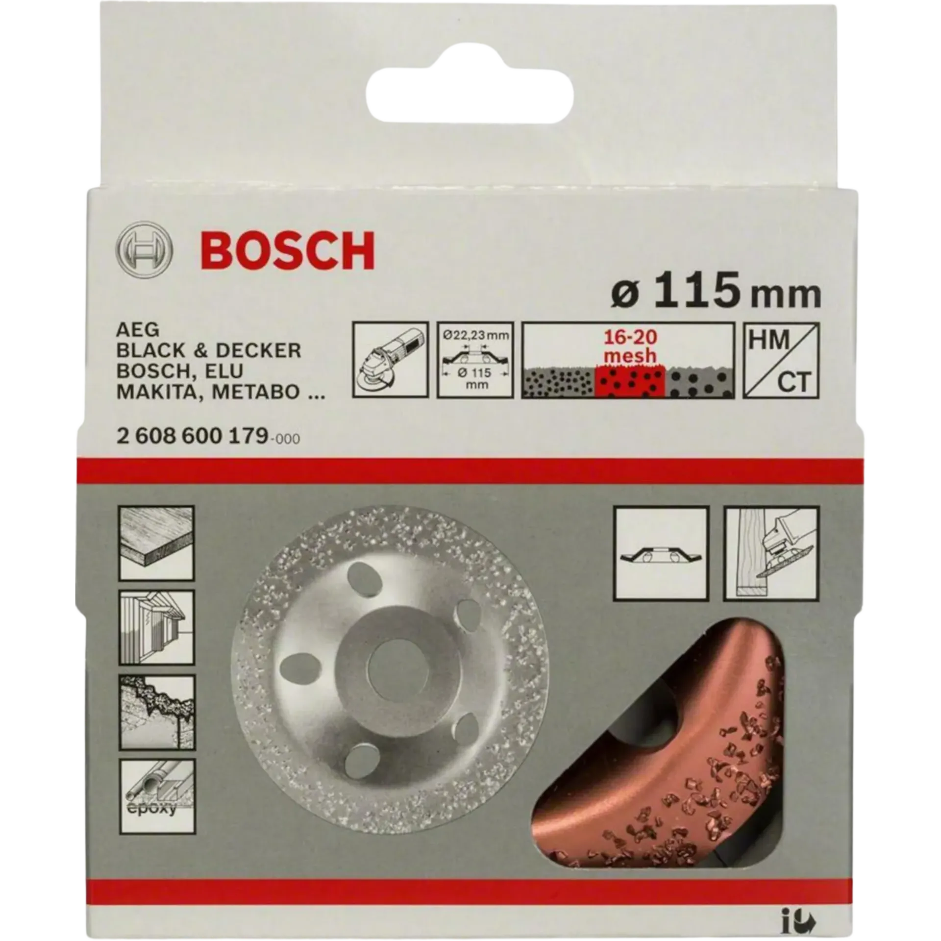 Disque à ébarber HM incliné/moyen (115 mm)