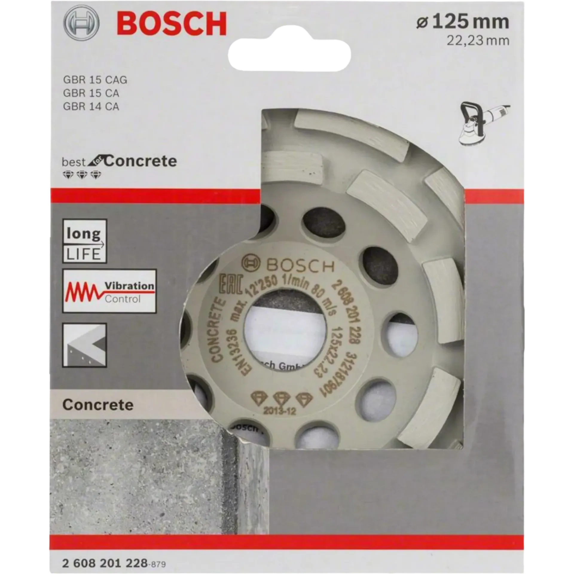 Bosch 2608600259 Komschijf (125 mm, voor beton en betonsteen)