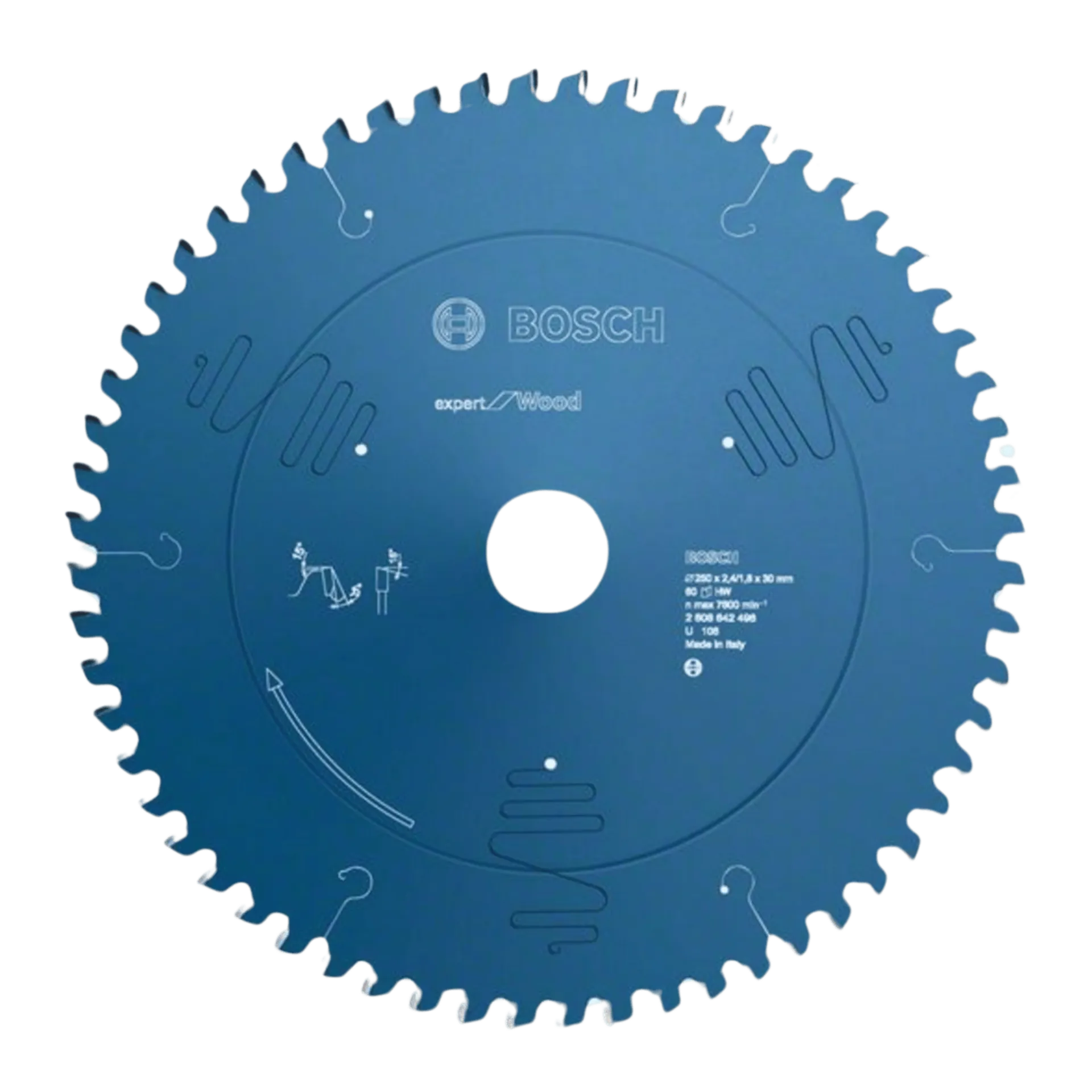 Cirkelzaagblad expert for wood 250 x 30 x 2,4 mm, 60T - 2608642498