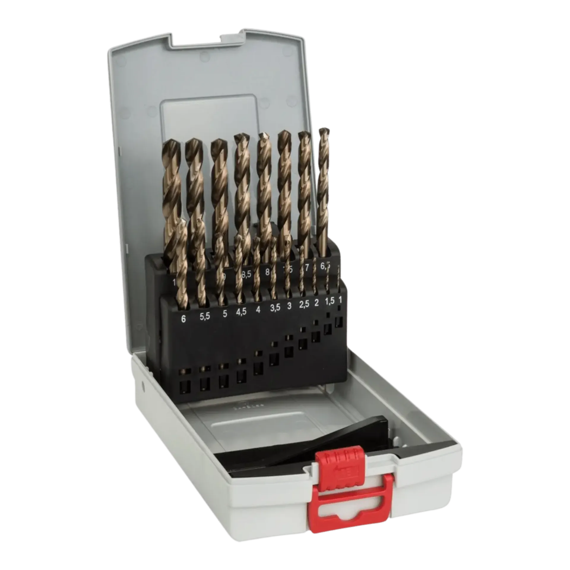 Set (19) metaalboren 1-10 mm HSS-Co DIN338 Set (19) metaalboren 1-10 mm HSS-Co DIN338