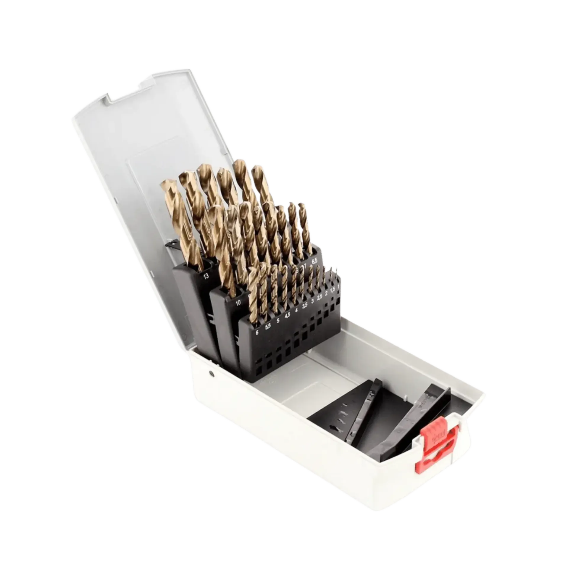 Set (25) metaalboren 1-13 mm HSS-Co DIN338 Set (25) metaalboren 1-13 mm HSS-Co DIN338