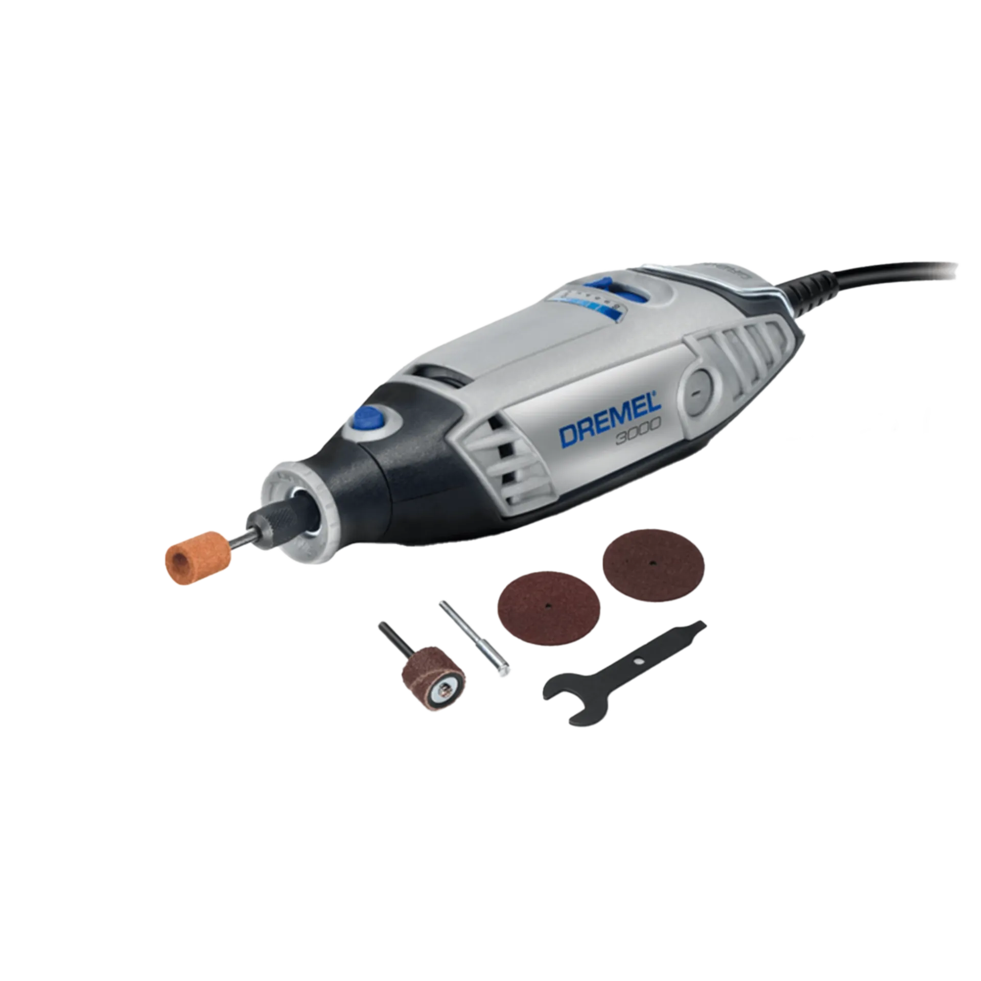 Multitool 3000-15 avec un ensemble d'accessoires de 15 pièces dans une pochette souple Multitool 3000-15 avec un ensemble d'accessoires de 15 pièces dans une pochette souple