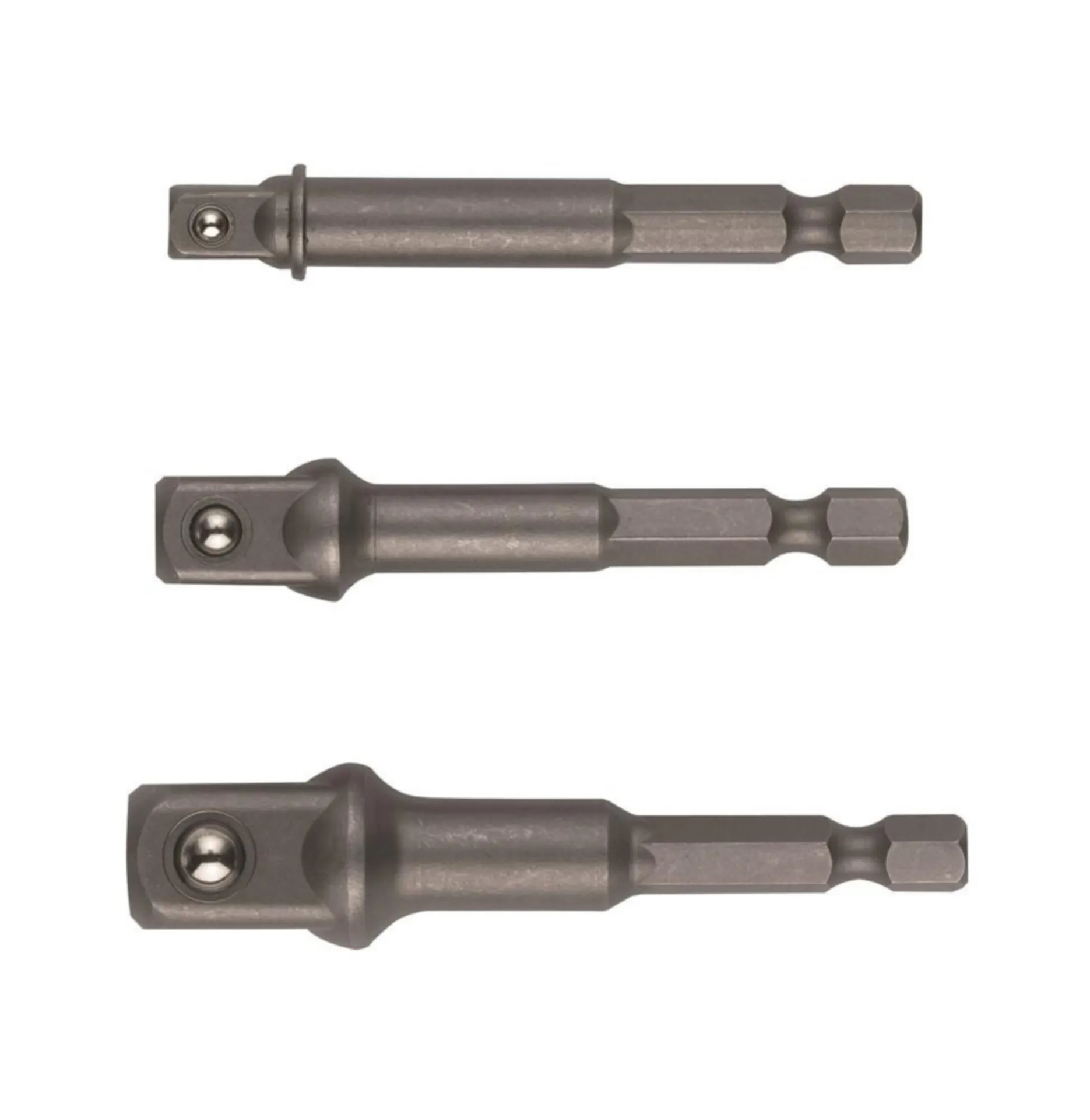 3-SET D'ADAPTATEURS 1/4'' HEXAGONAL À  1/4''-3/8''-1/2'' CARRÉ - 751970