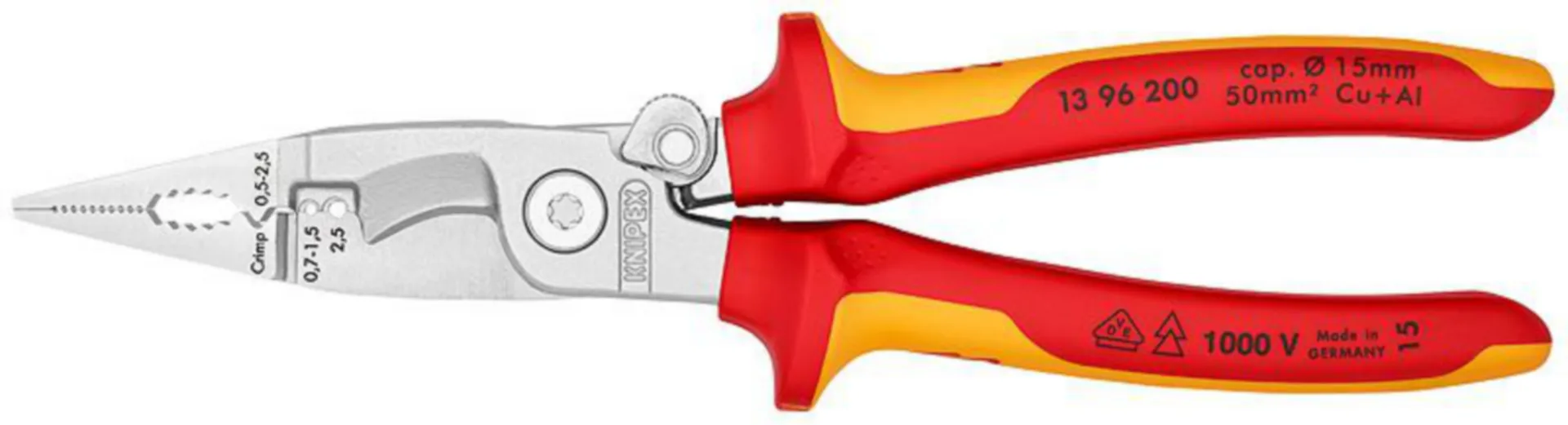 KNIPEX Pince pour installations électriques VDE - 13 96 200 SB