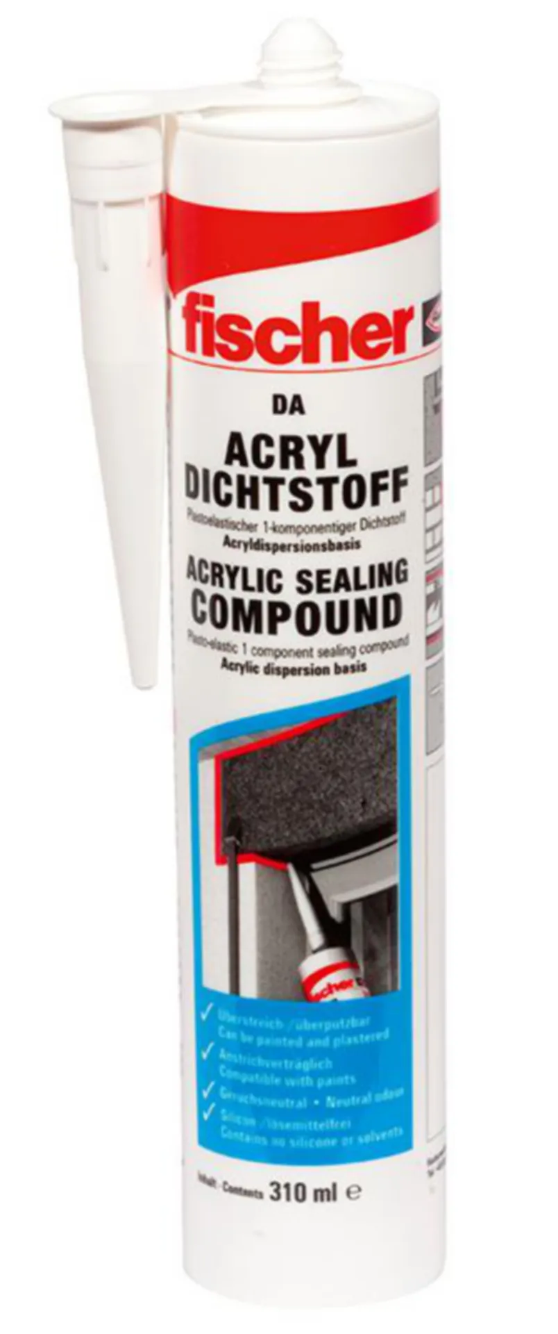 FISCHER ACRYLAATKIT DA - BRUIN (12 X KOKER 310 ML)