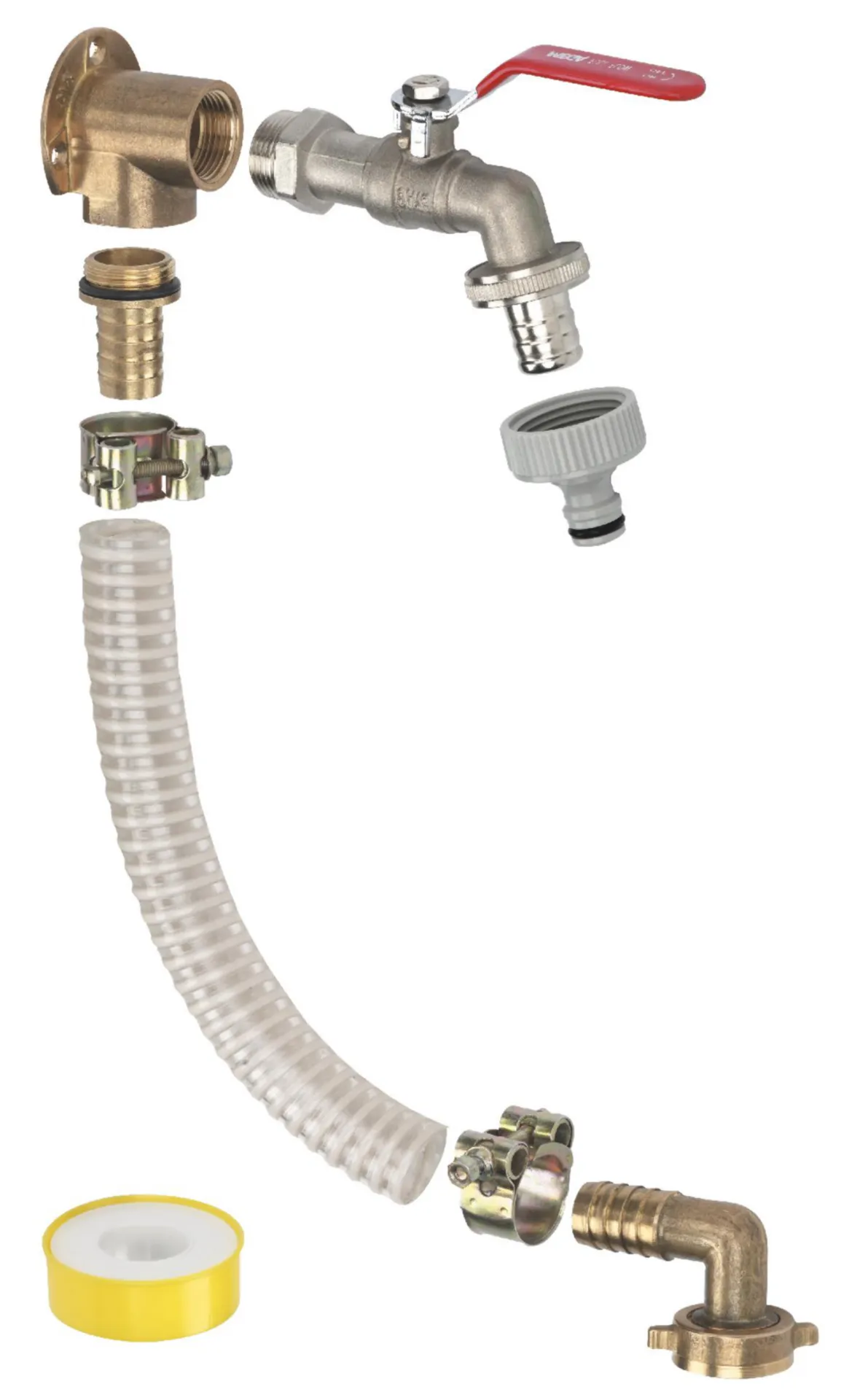 "JEU DE MONTAGE POUR POMPES MSD 1000 -HWA AVEC TARAUDAGE INTÉRIEUR 1" -90306124