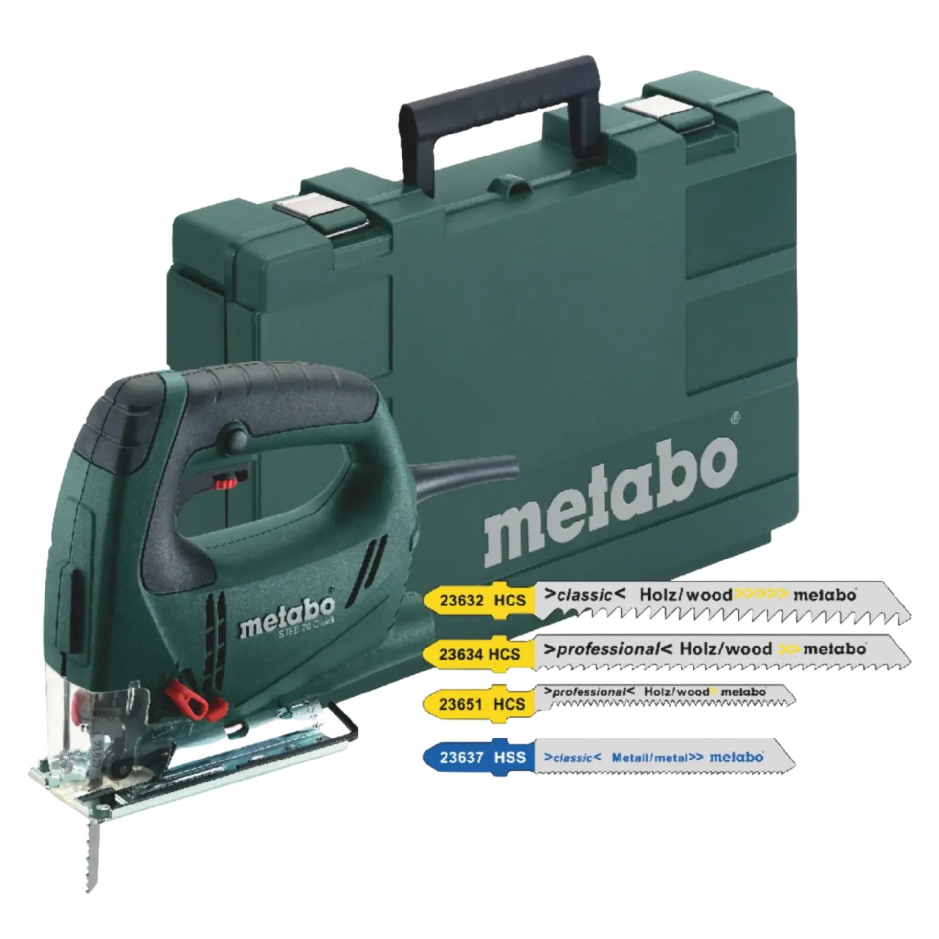 Decoupeerzaag STEB 70 Quick (610 W - 90 mm - beugelgreep) + 20 zaagbladen