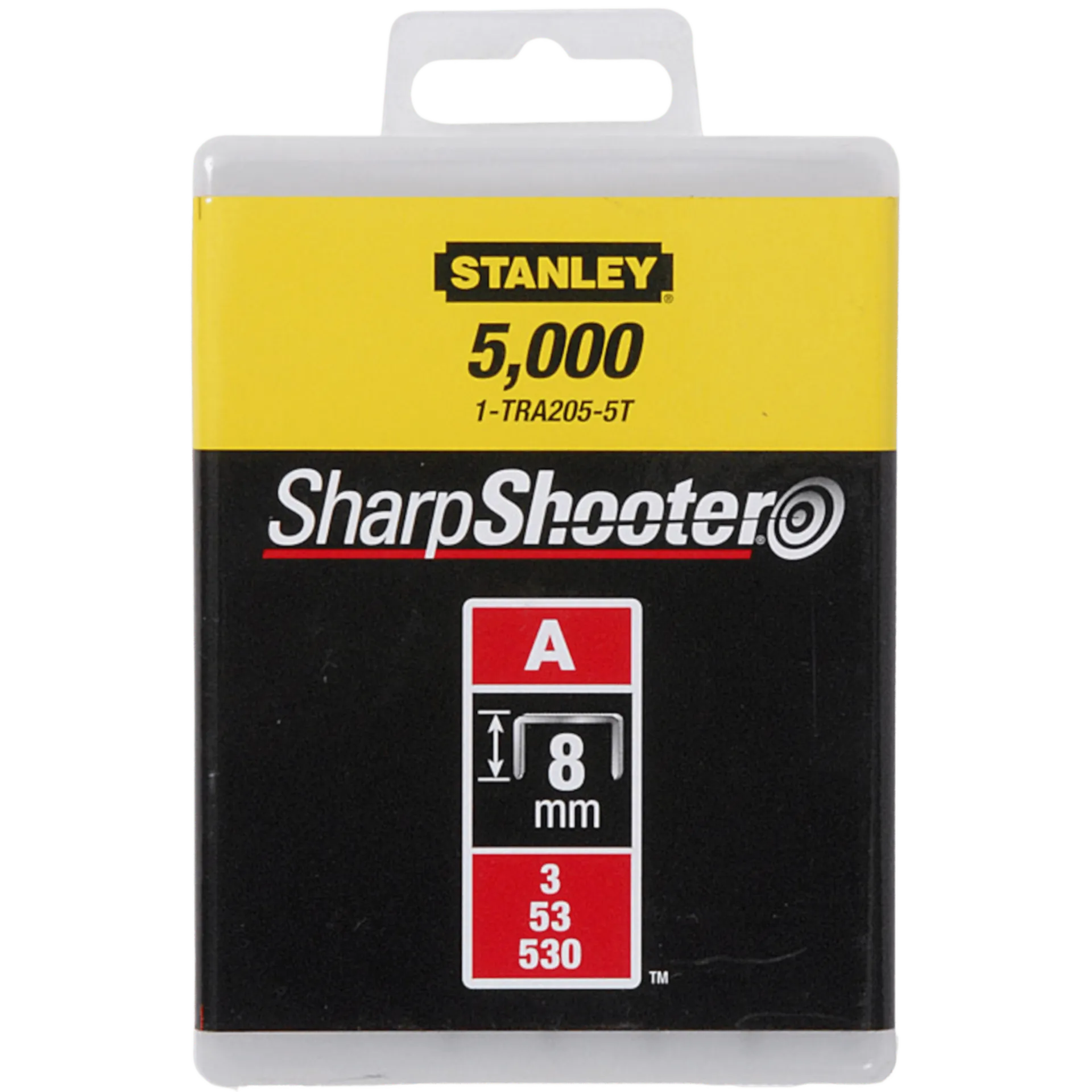 Agrafes 8mm type A - 1000 pièces - 1-TRA205T