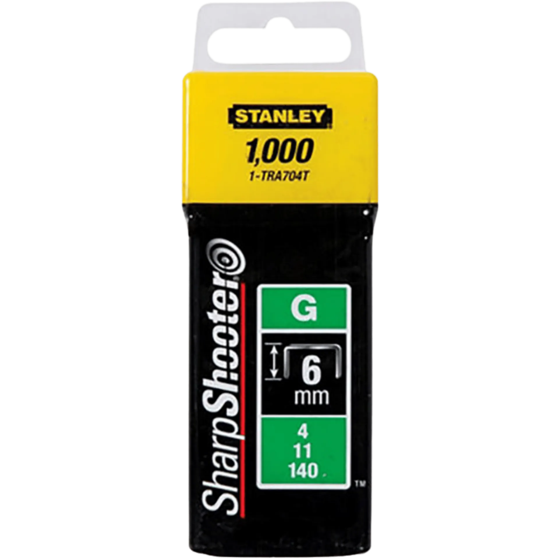 Agrafes 6mm type G - 1000 pièces - 1-TRA704T