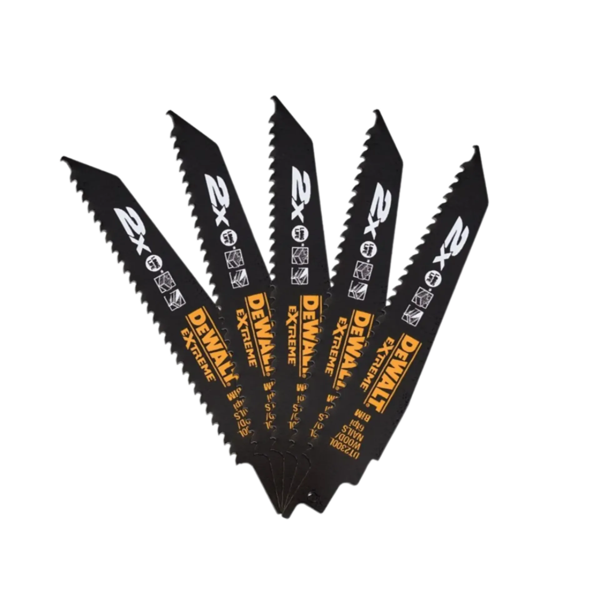 Lame de scie sabre DT2300L-QZ BiM Ø 152 x 4,2 mm pour bois (5 pièces)