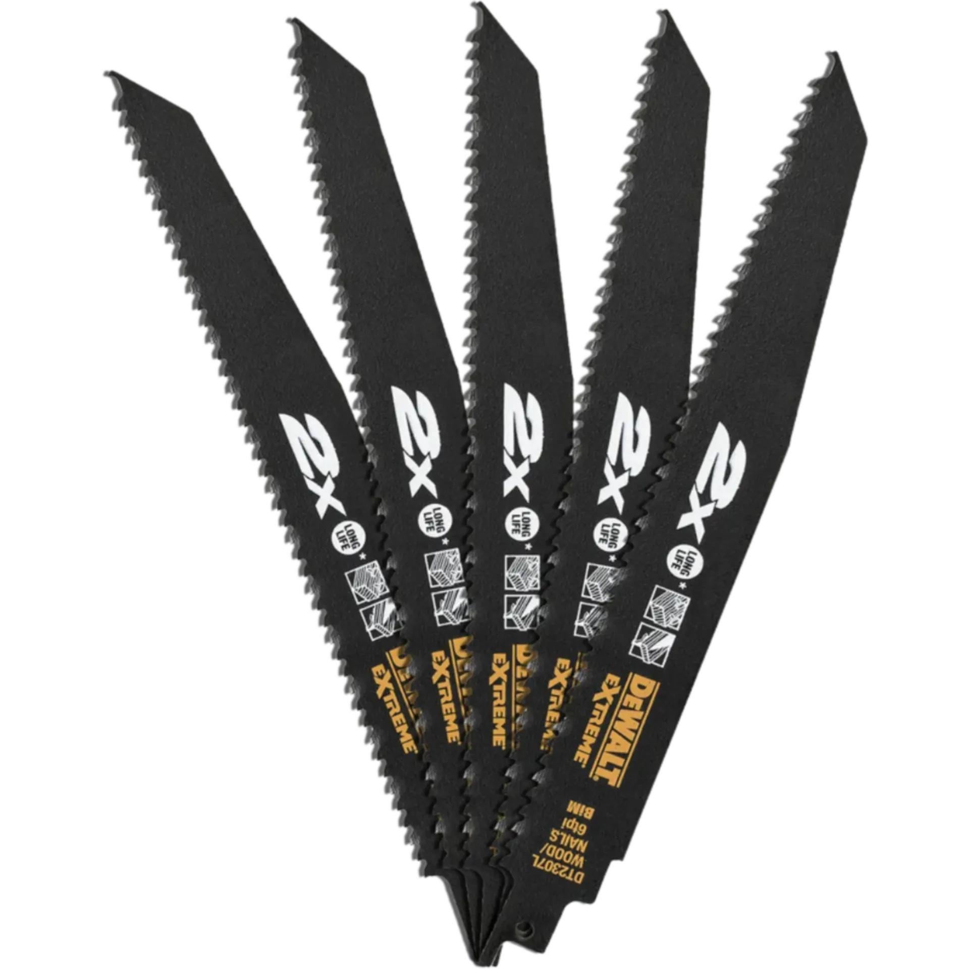 DT2307L-QZ Reciprozaagblad BiM Ø 228 x 4,2 mm voor extra dik hout (5 stuks)