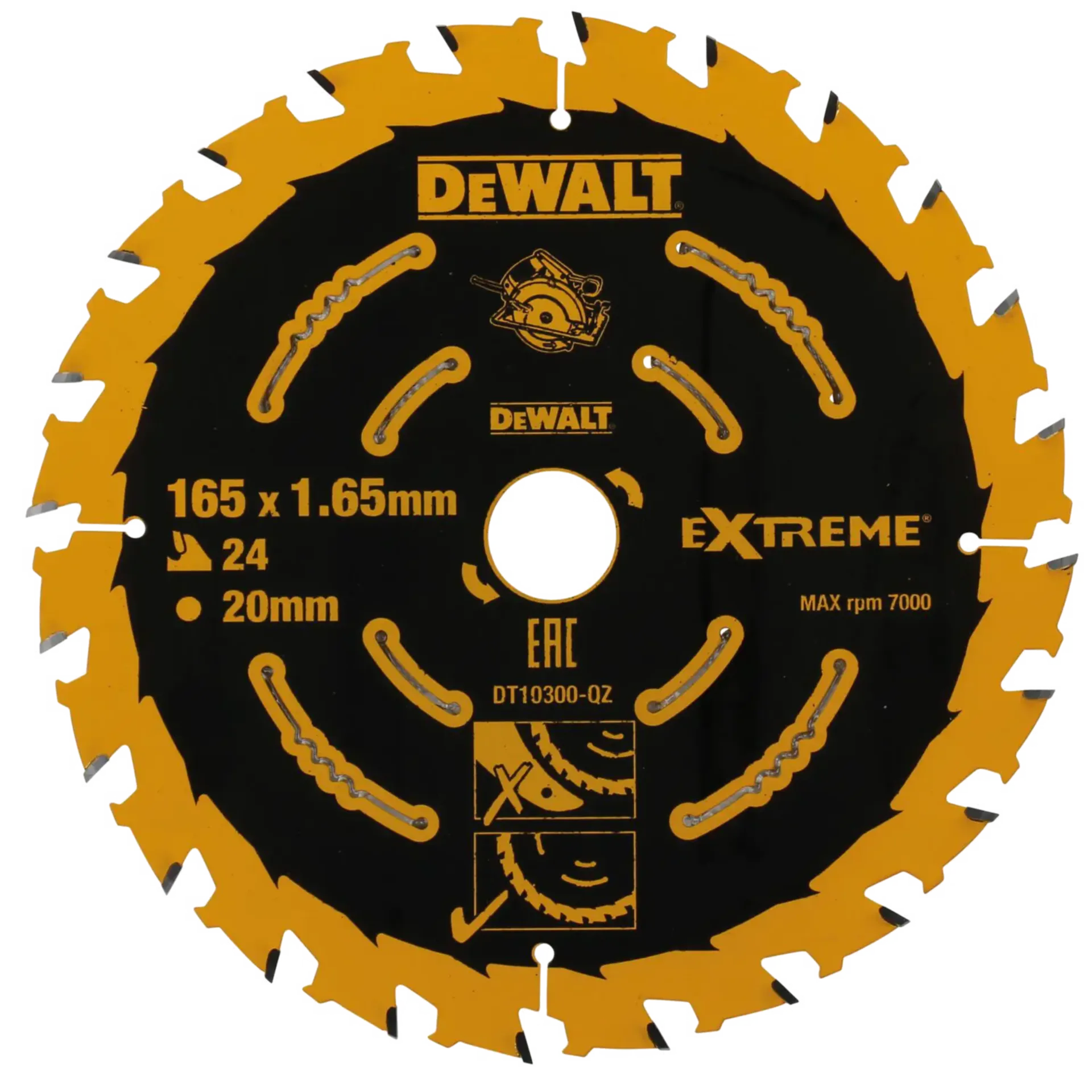 DT10304-QZ Lâme circulaire bois (Ø 190 x 30  18 dents)