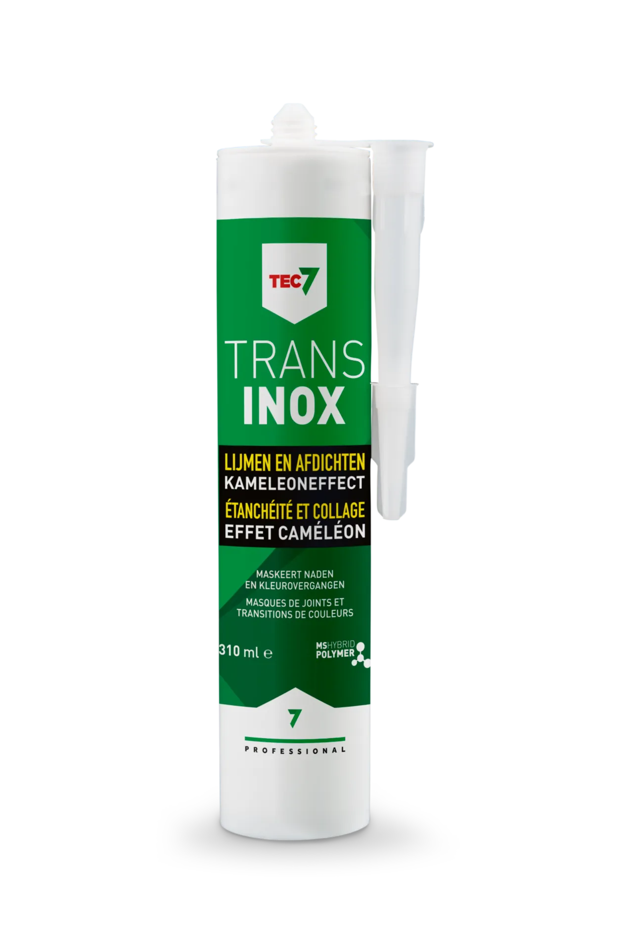 AFDICHTINGSKIT - MS-POLYMEER - TEC7 TRANS - INOX 310ML KOKER