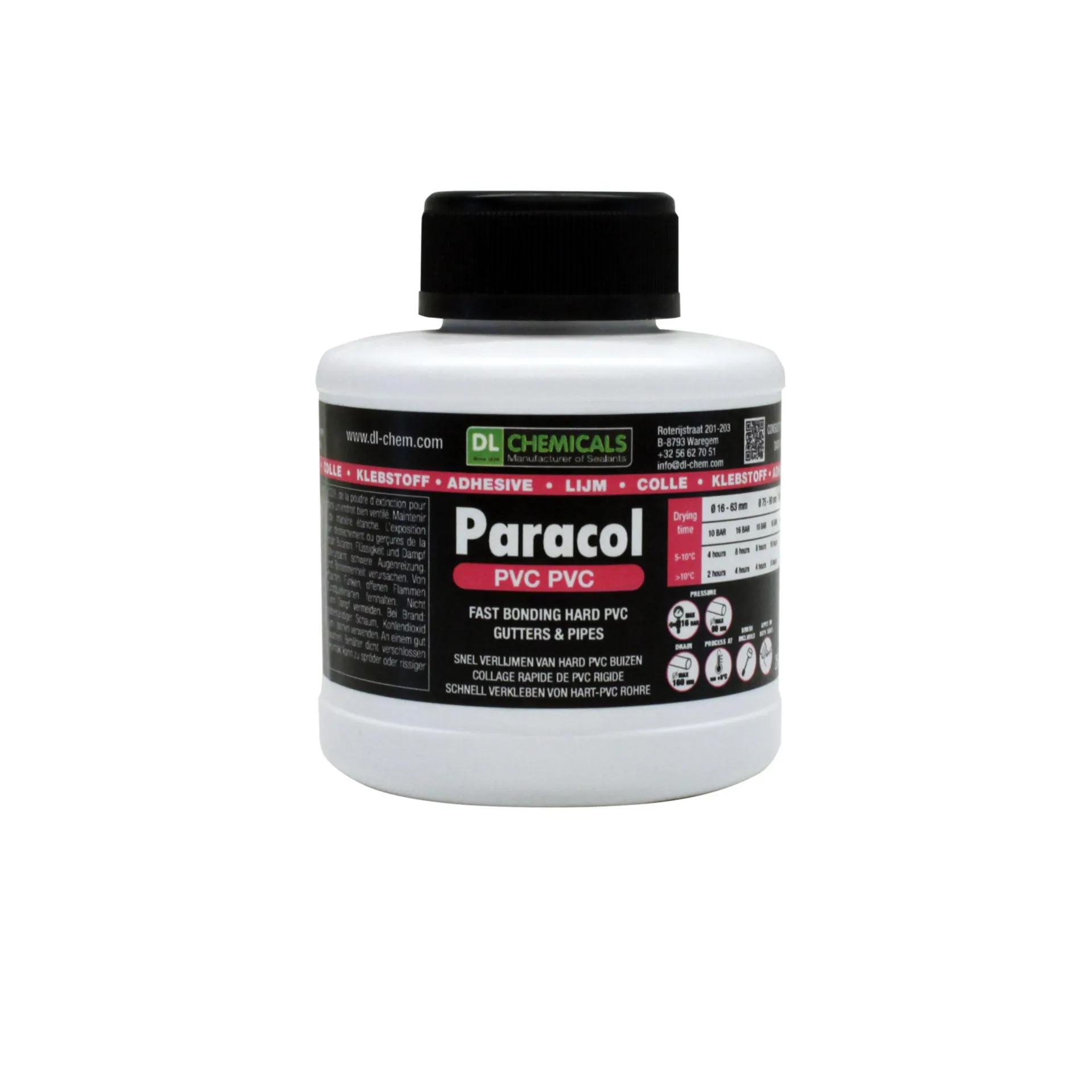 PARACOL PVC PVC Colle en pot transparente 250ml