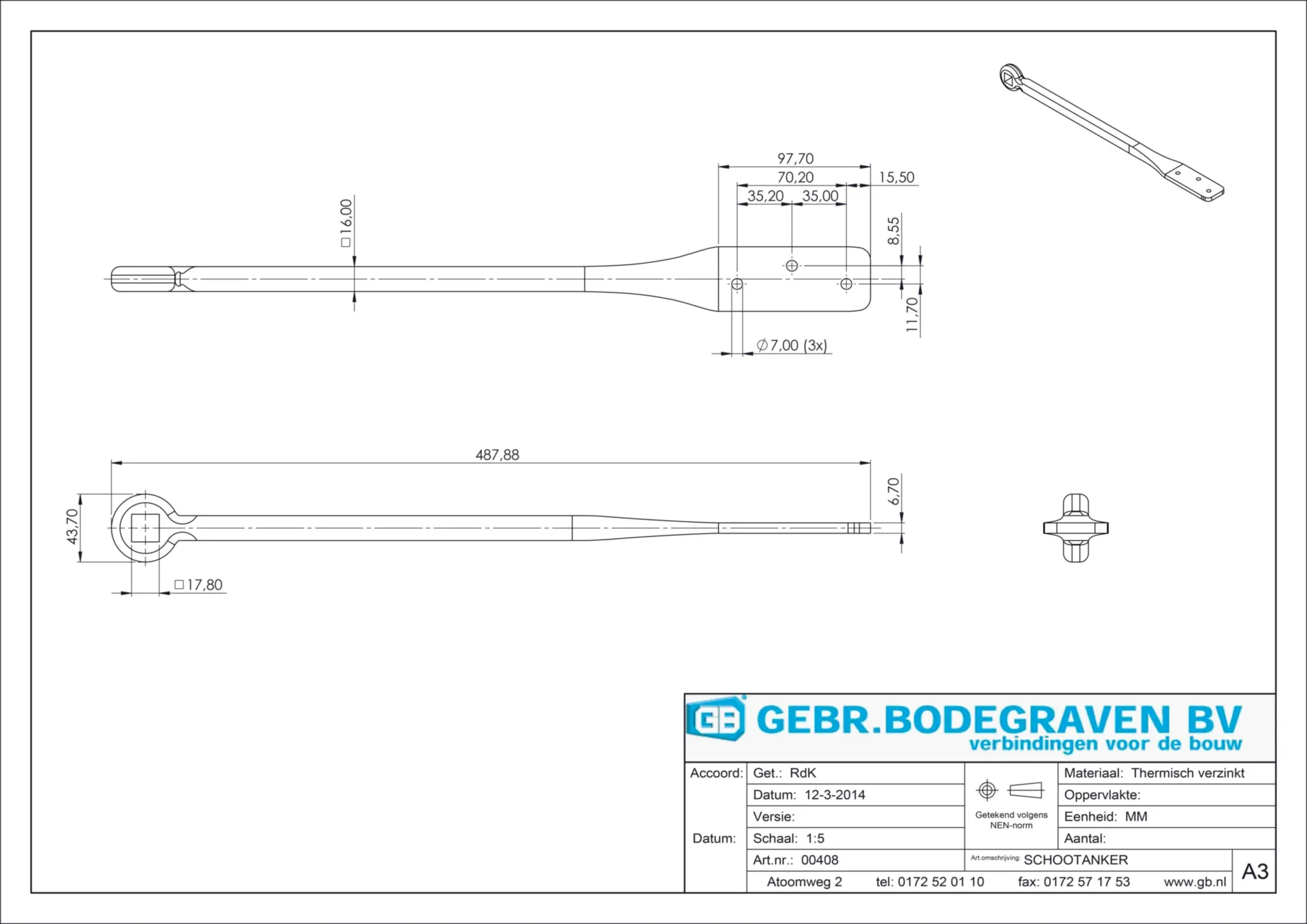 00408 SCHOOTANKER VEER 450 #16 (ST=1STK)