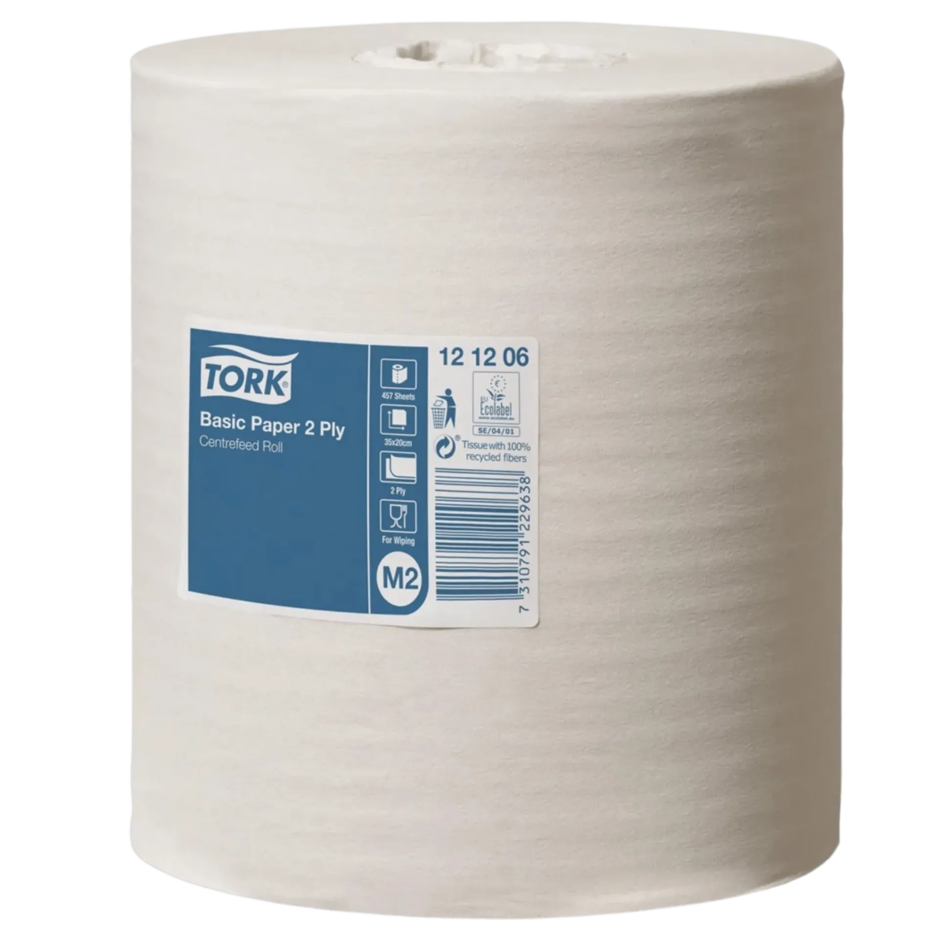 Pak (6 rollen) wit papier 20 cm x 160 m - 121206 Pak (6 rollen) wit papier 20 cm x 160 m - 121206