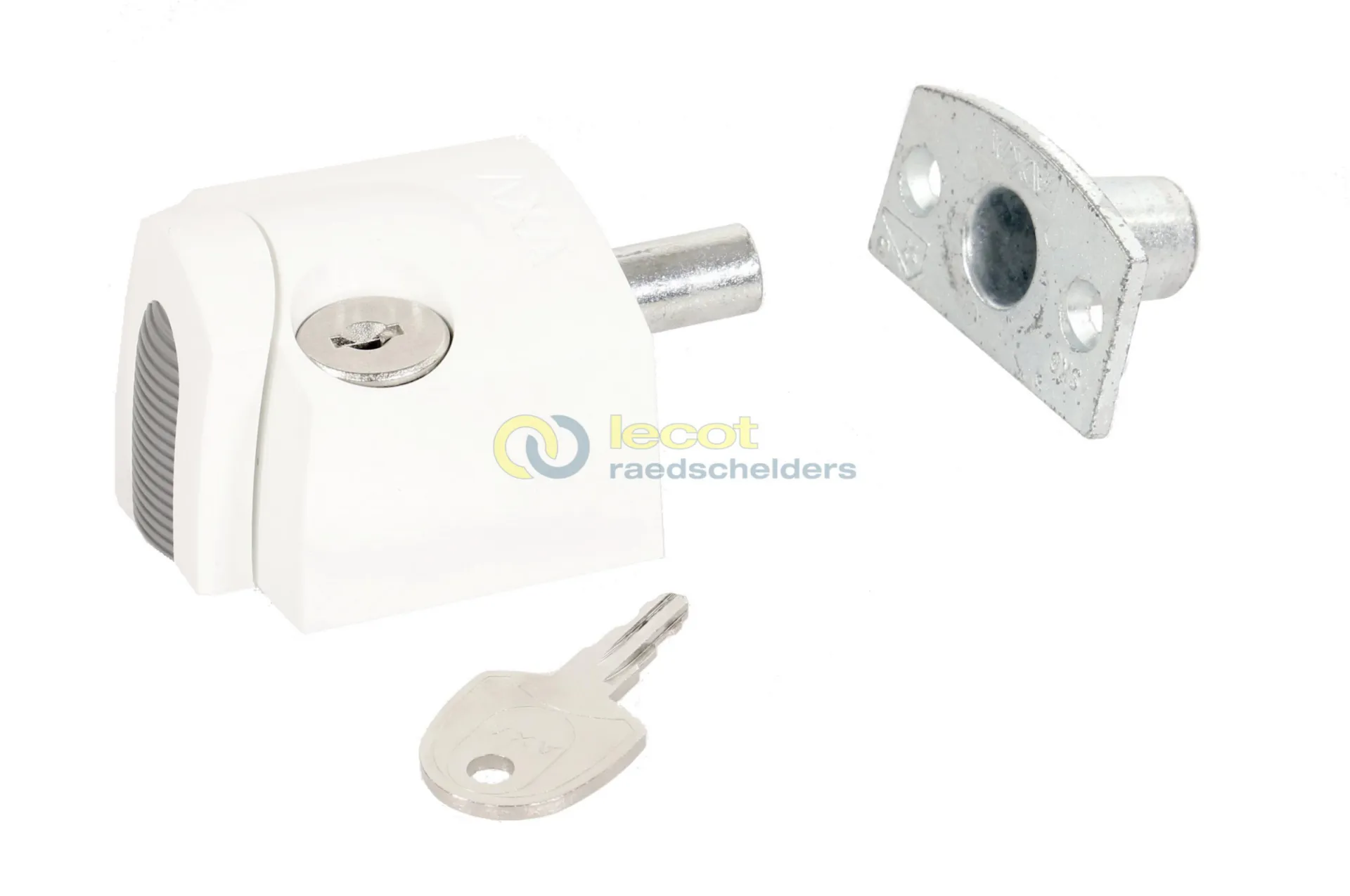 AXA 3012 serrure en applique (extérieur, blanc, verrouillable)