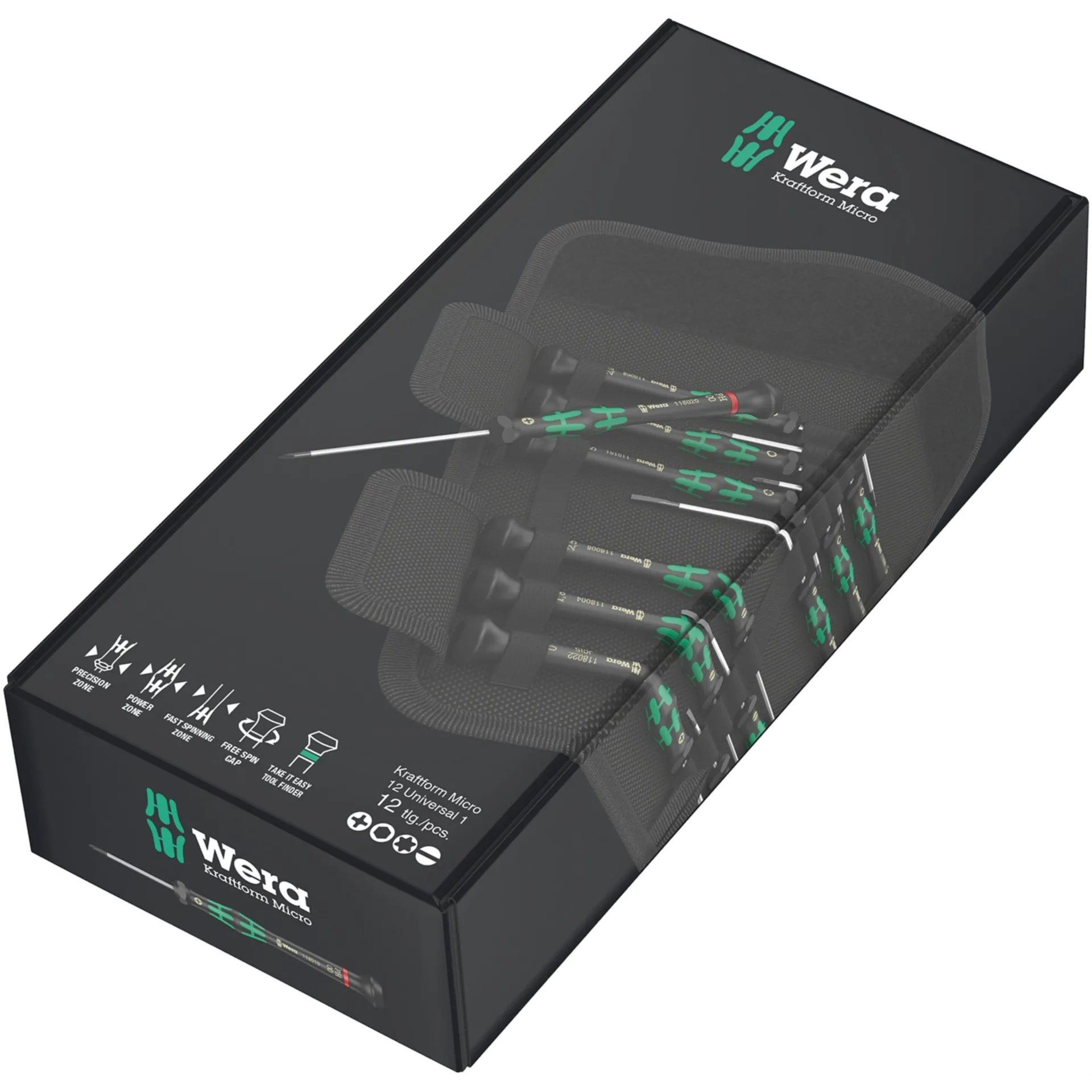 Jeu de Micro-Tournevis Kraftform Micro-Set/12 Sb 1