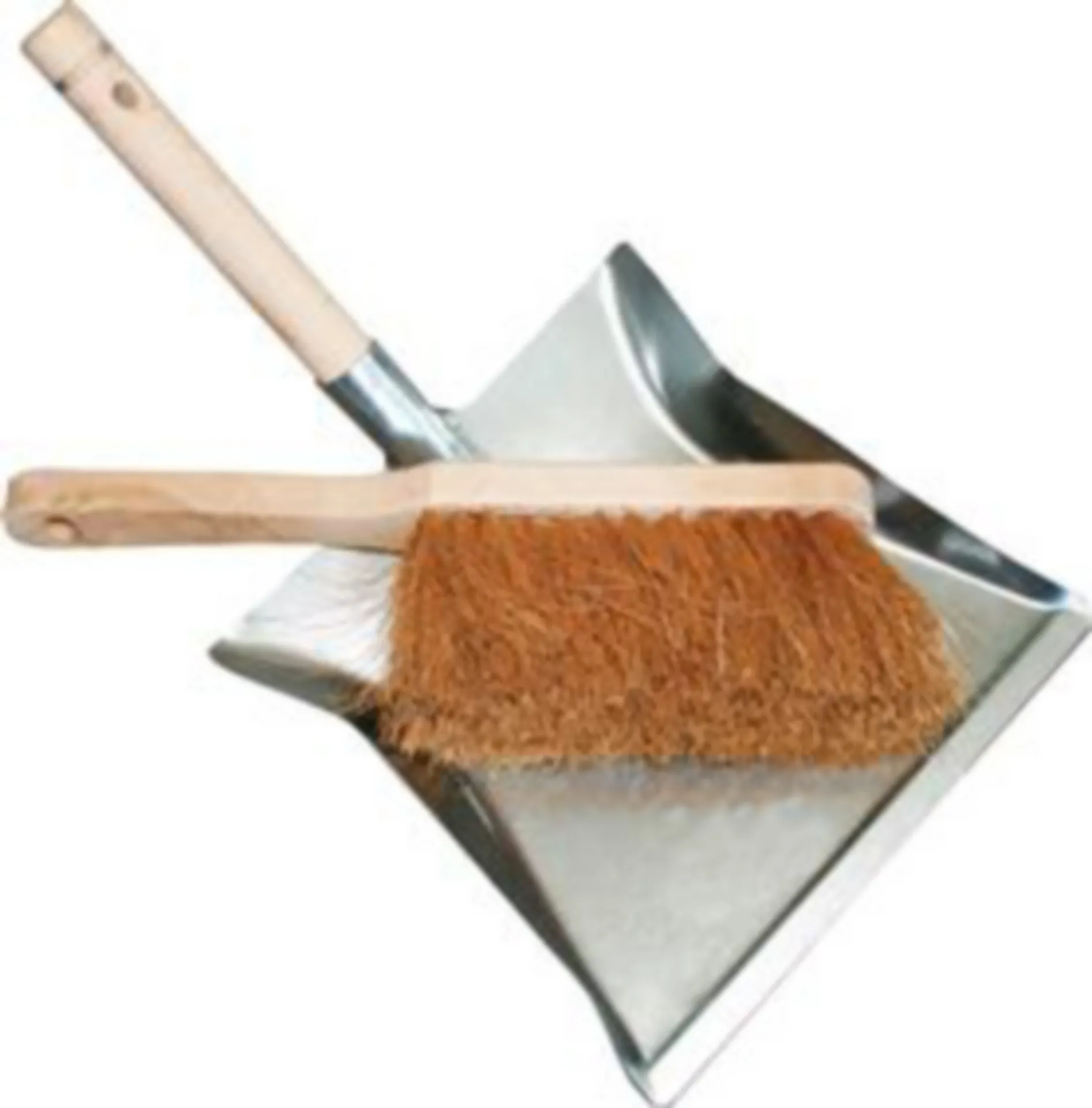 Bati-Clean metalen stofblik met handveger (225 mm breedte, 230 mm lengte)