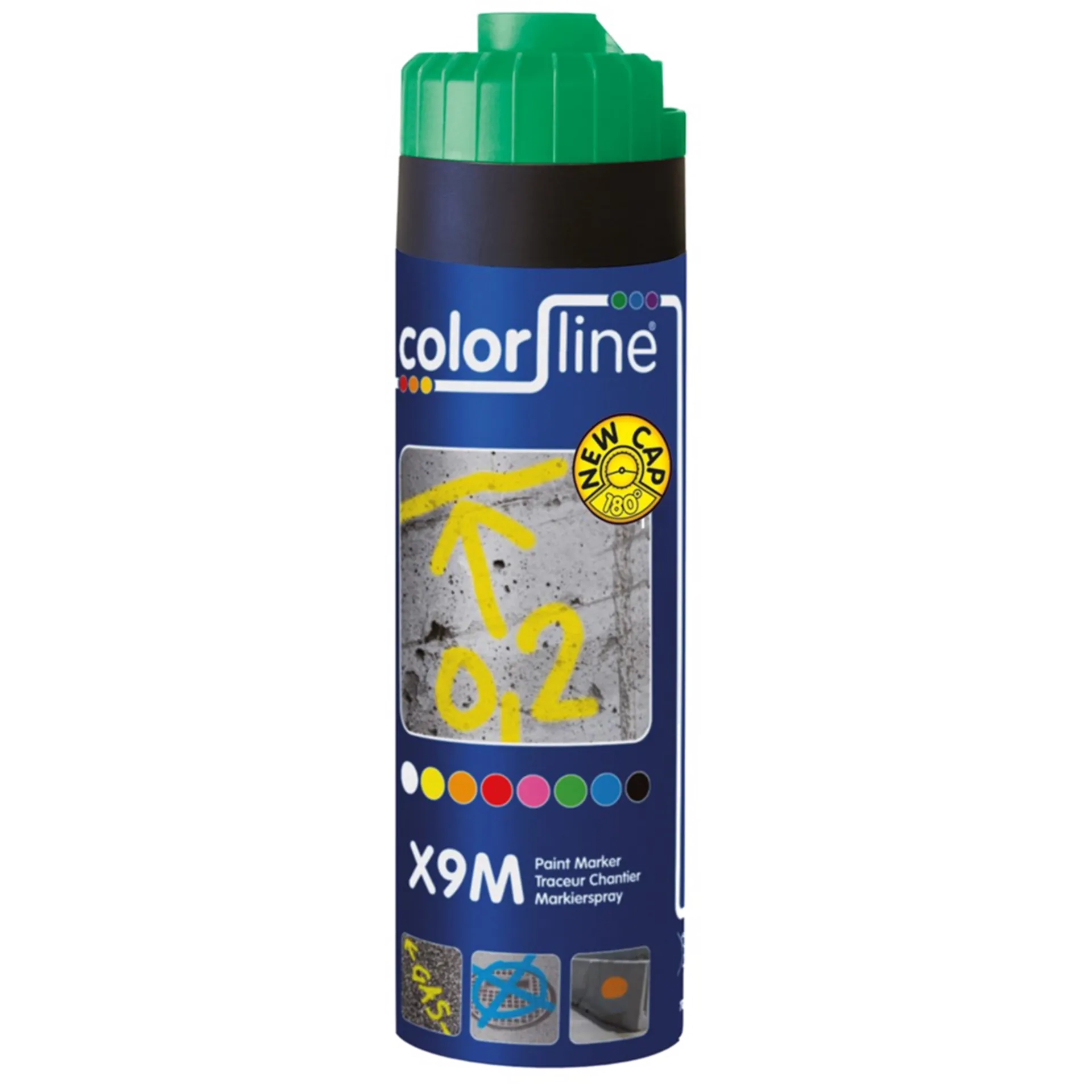 X9M Traceur Chantier - 500 Ml - Vert