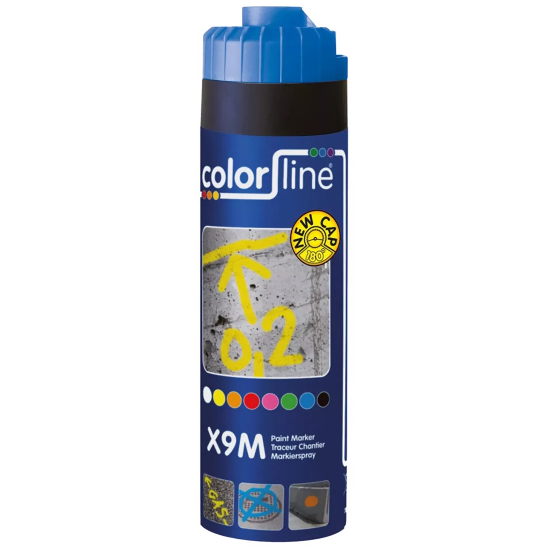 X9M Traceur Chantier - 500 Ml - Bleu