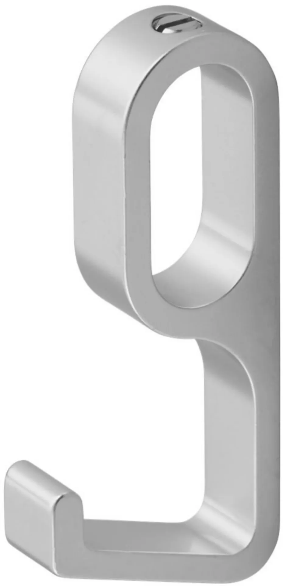 CROCHET COULISSANT HERMETA POUR TUBE OVALE 1201-01 ARGENT