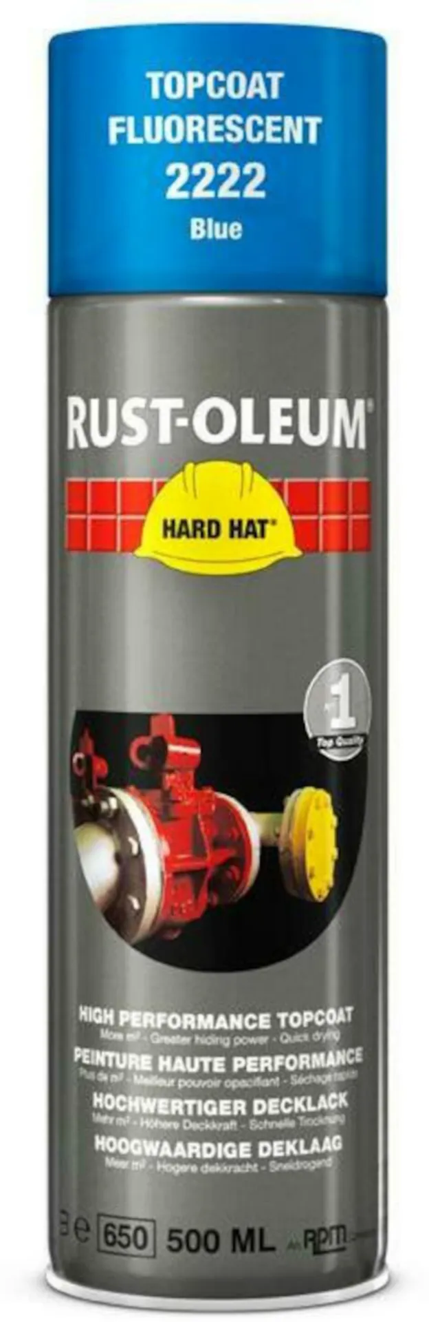 Rust-Oleum 2222 Deklaag (500 ml, fluo blauw)