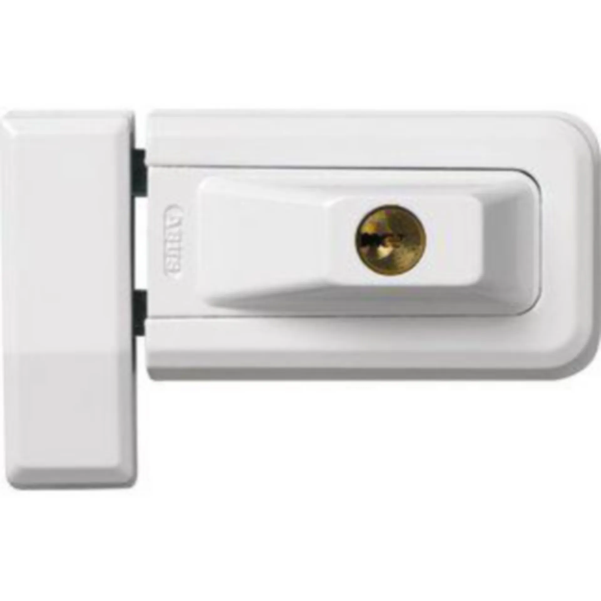 Abus 3030 W EK verrou de fenêtre avec cylindre (blanc, 76 x 21,5 x 46 mm)