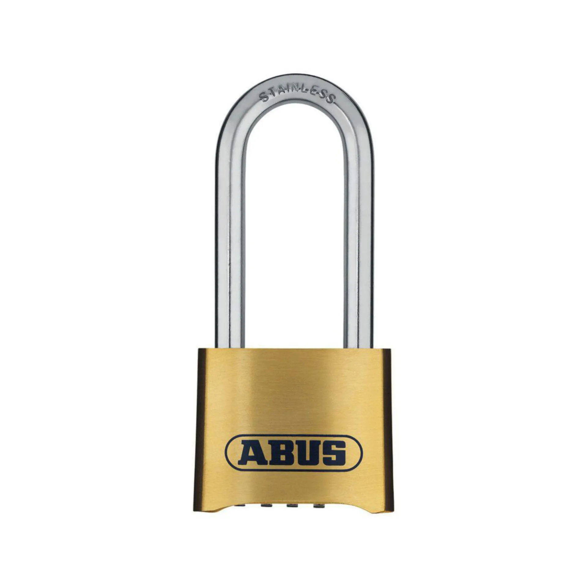 Abus 180IB/50HB63 C cadenas à chiffres (anse inox 63 mm, laiton forgé)