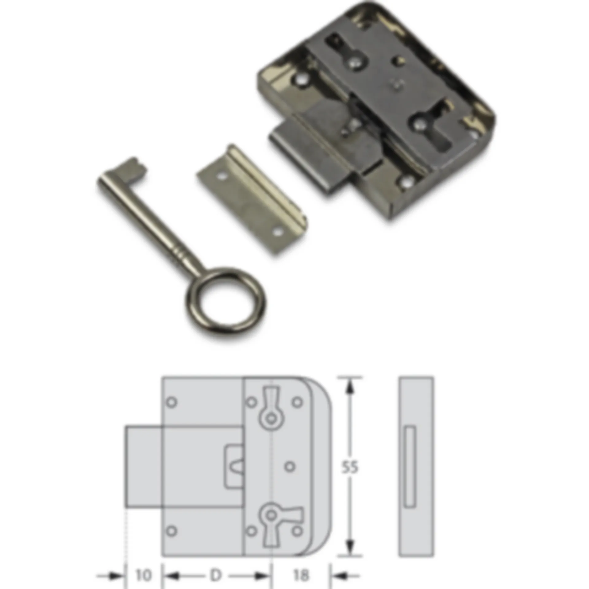 Litto G1034 serrure à appliquer