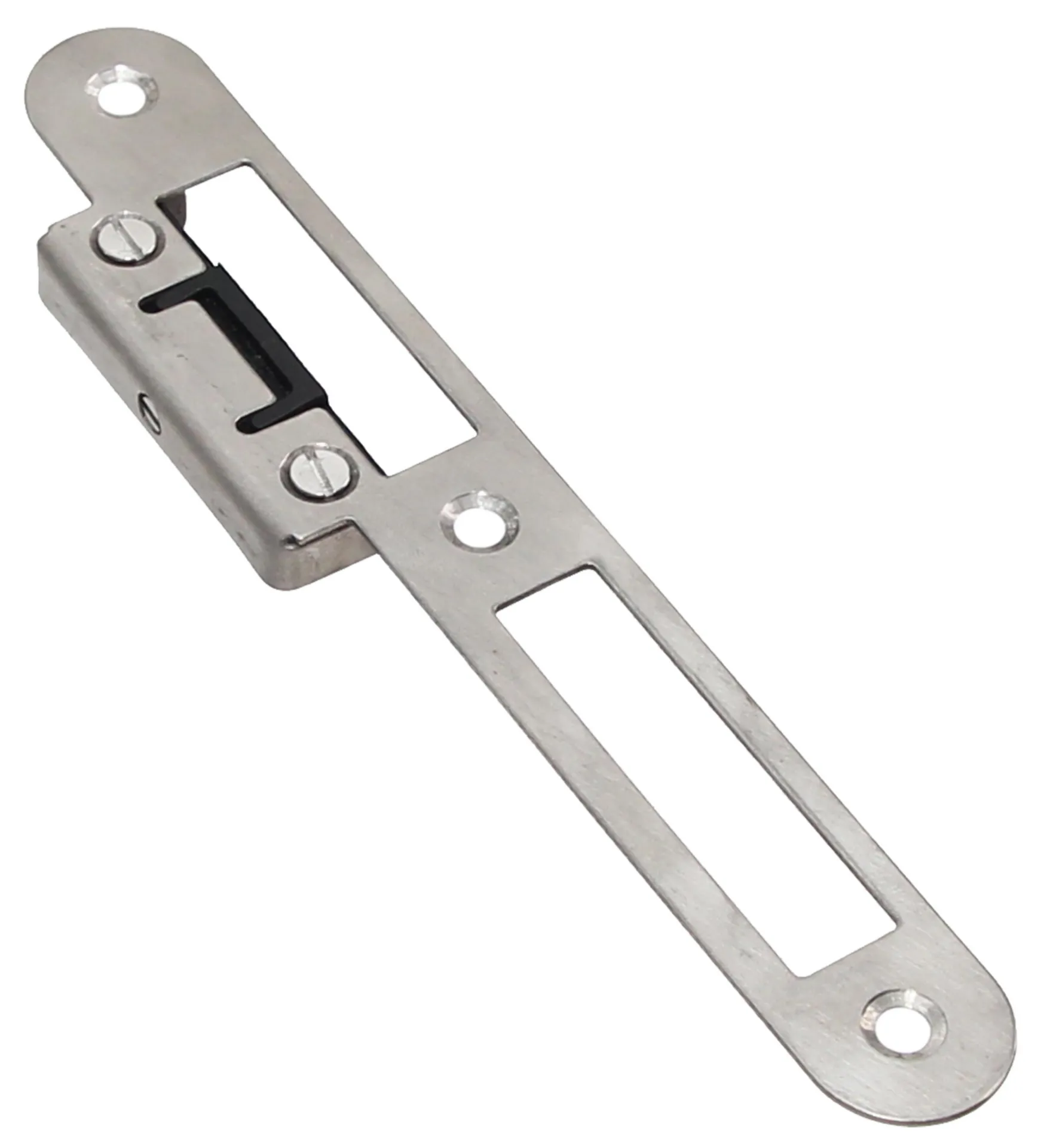 HMB gâche centrale réglable lèvre courte DIN droite inox