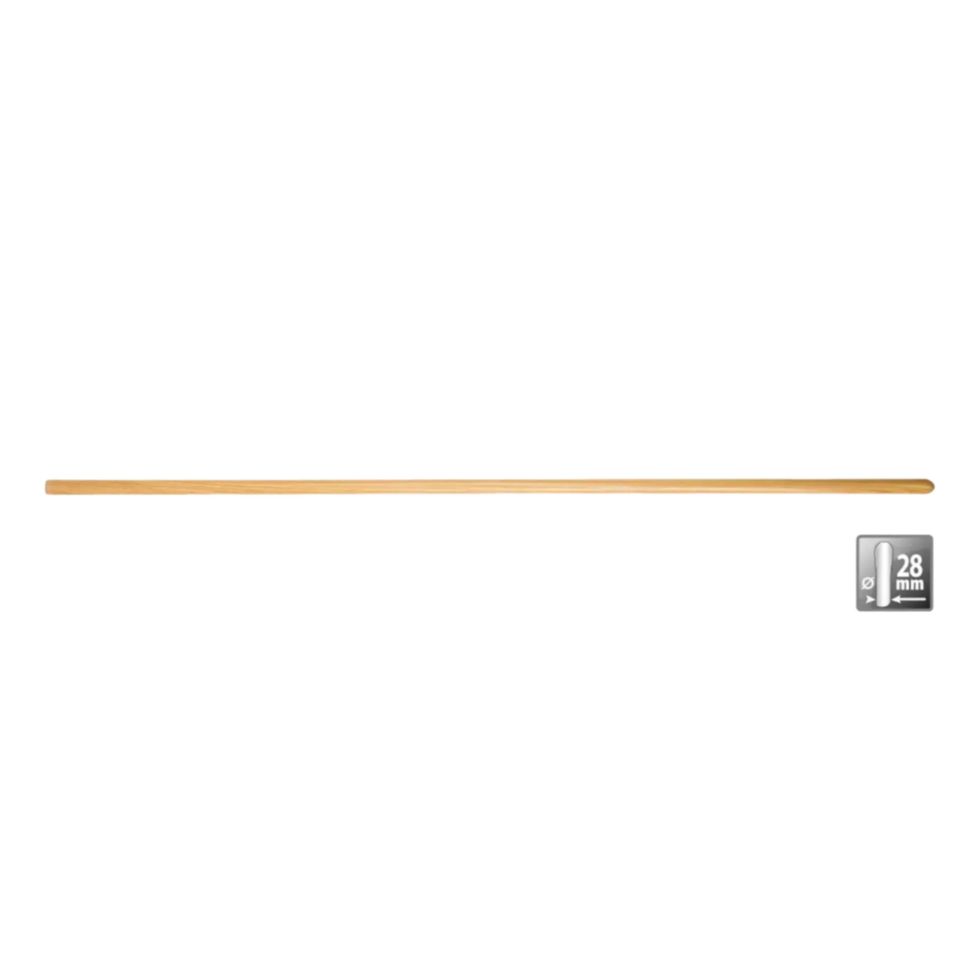 Bezemsteel - 1500 x 28 mm