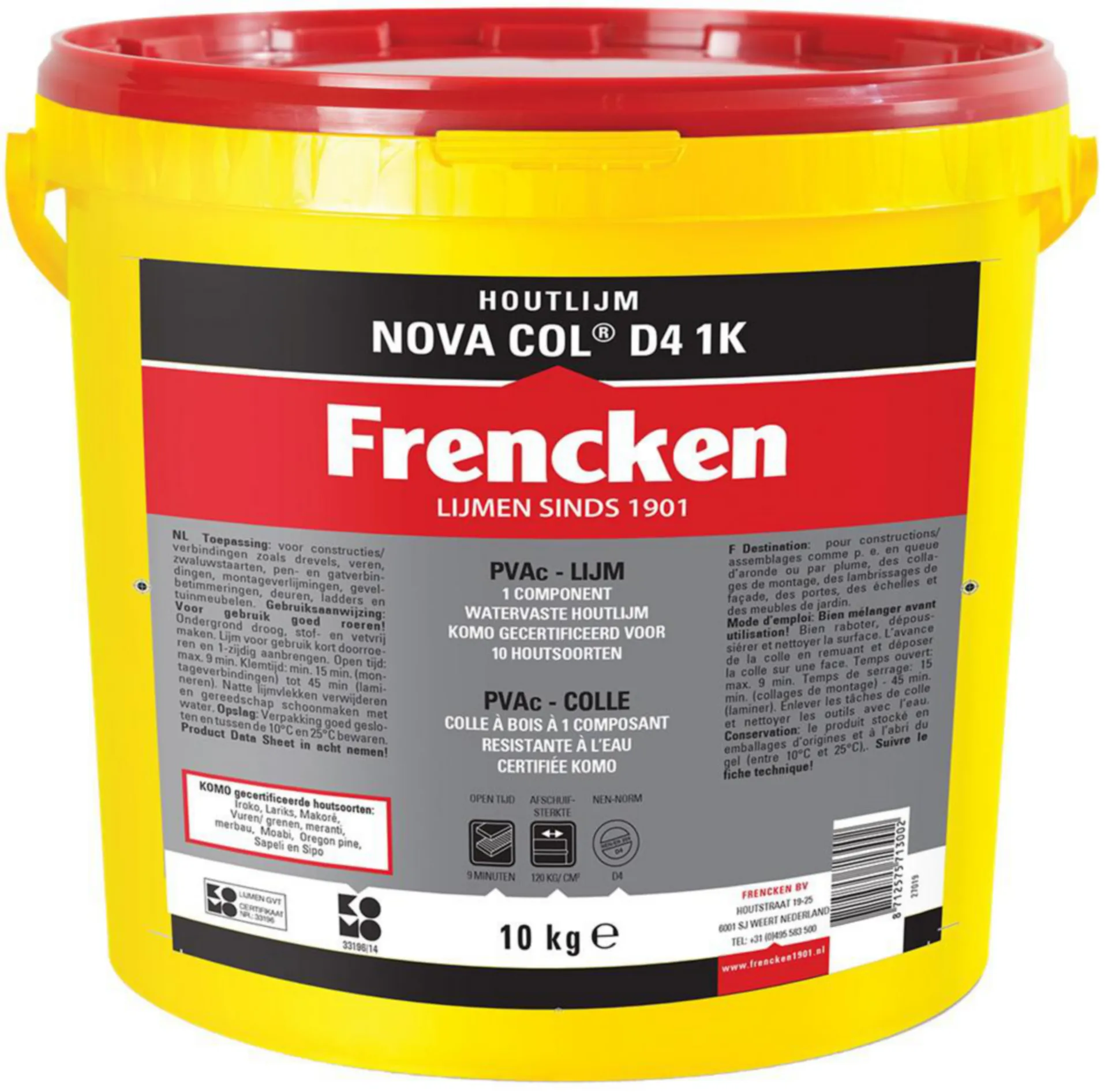 Frencken Colle bois résistante à l'eau D4 1K (10 kg)