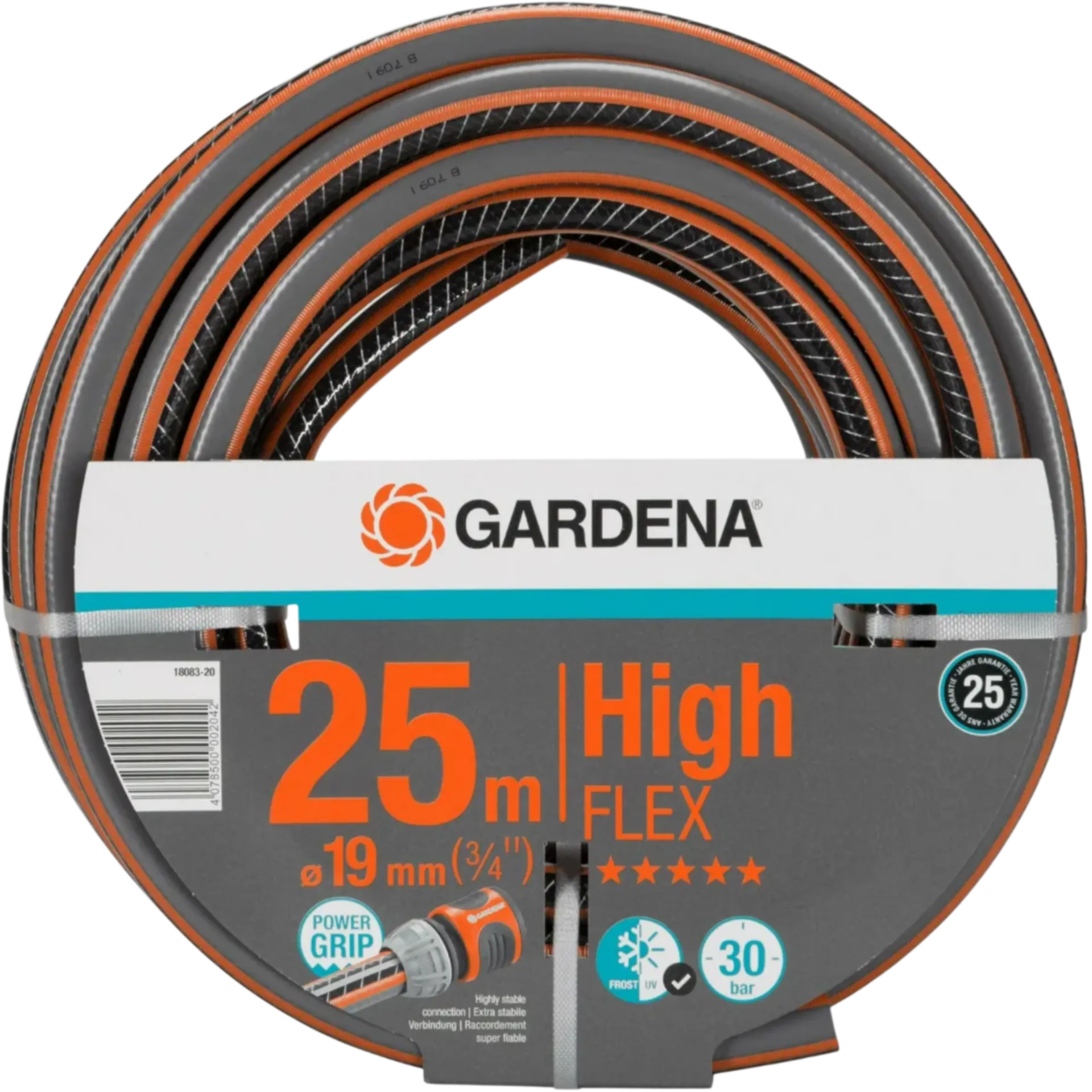 Enrouleur de tuyau de jardin Highflex 25 m (3/4")