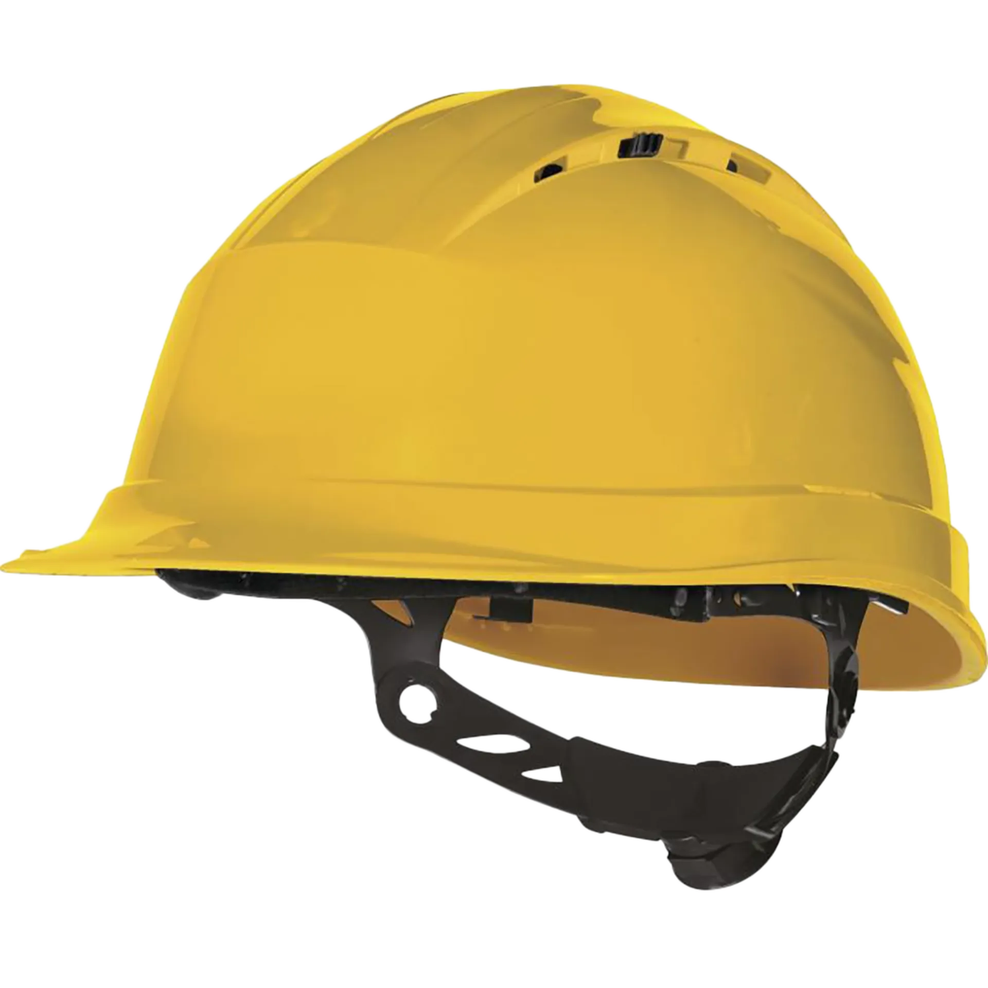 Casque de Surveillance Fermeture à Bouton Rotatif - Quartzup4 - jaune Casque de Surveillance Fermeture à Bouton Rotatif - Quartzup4 - jaune